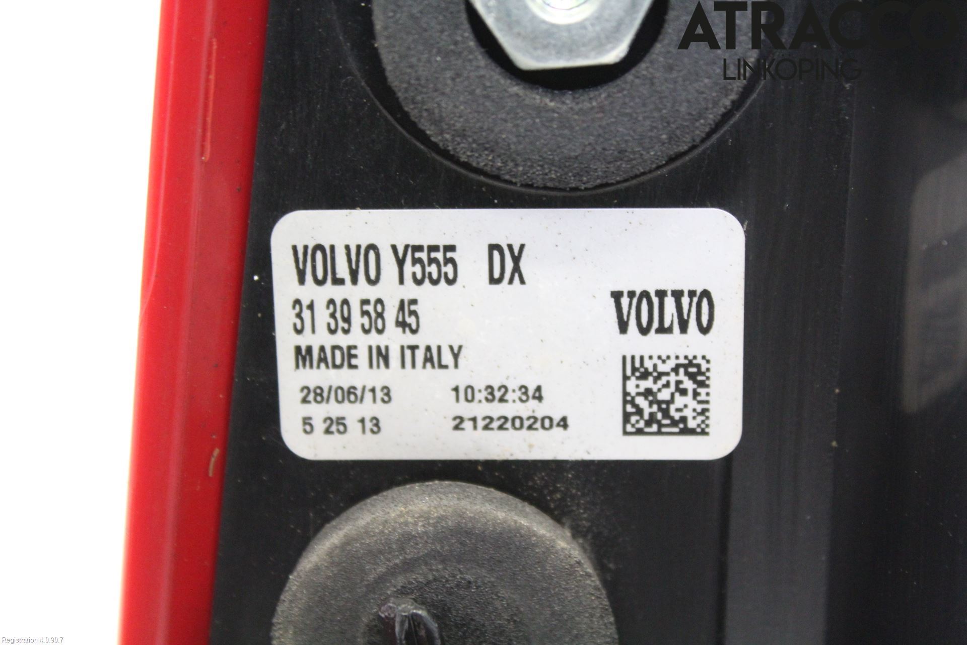 Volvo V40 12-19 Bakljus Höger