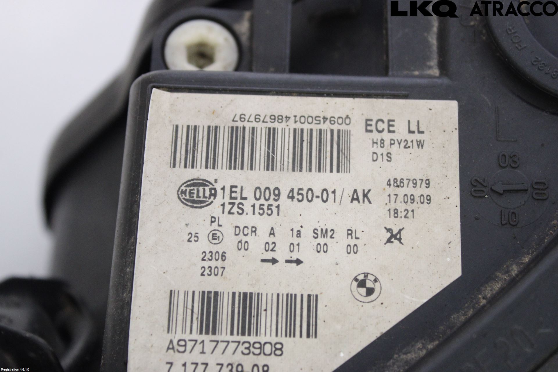 BMW 5 E60/61 Sed/Tou 02-10 Strålkastare Vänster