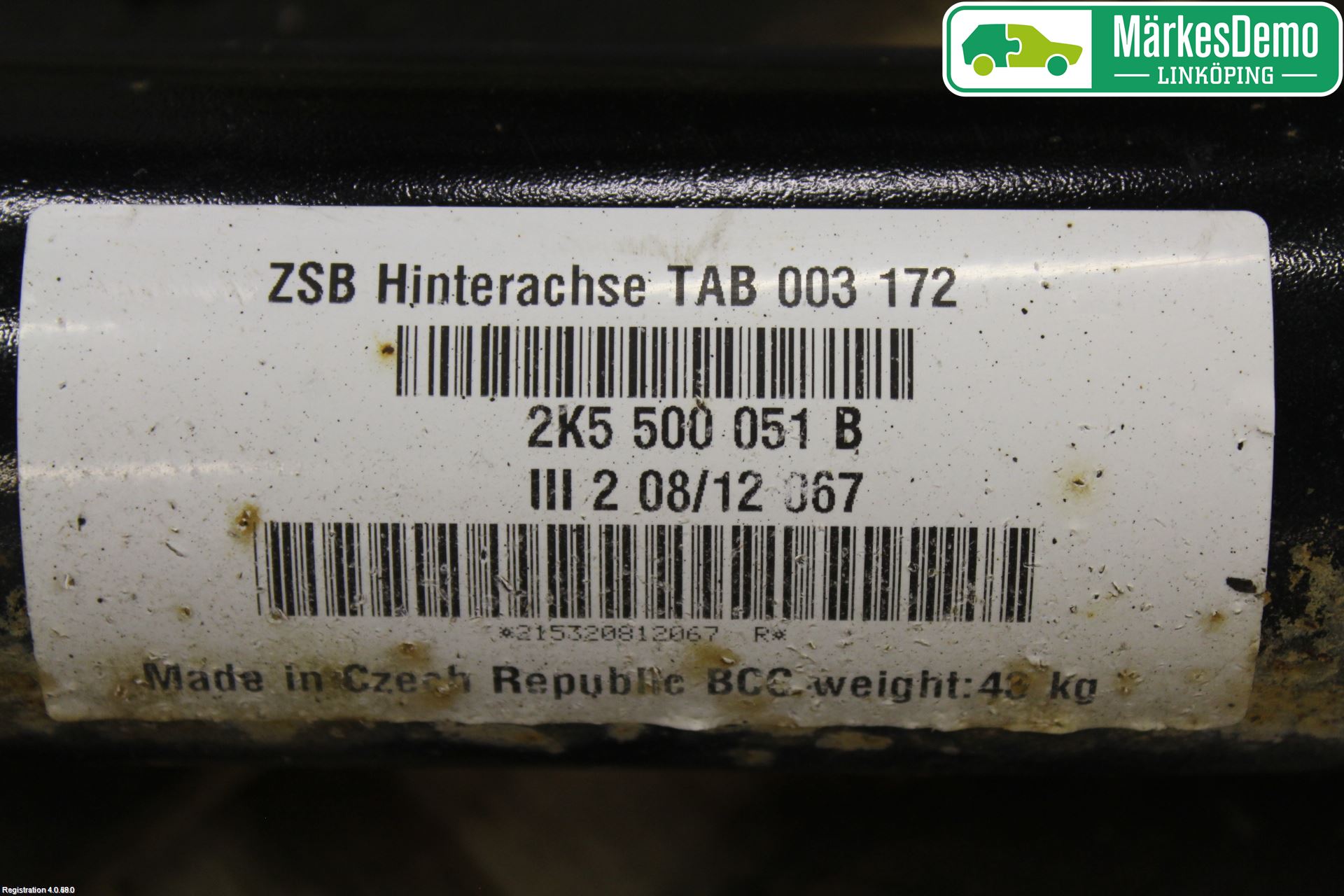 Volkswagen VW CADDY 11-15 Bakaxel