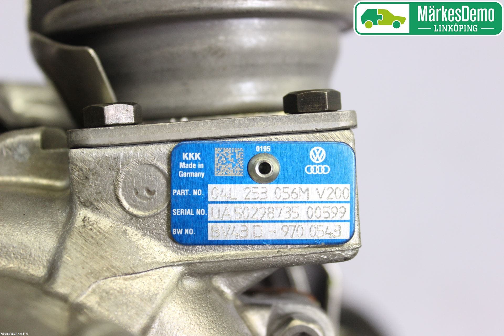 Volkswagen VW PASSAT 15-19 Turboaggregat