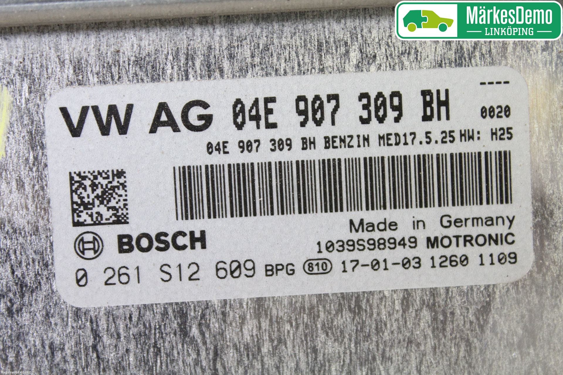 Volkswagen VW GOLF / E-GOLF VII 13-20 Styrenhet Insprut Bensin