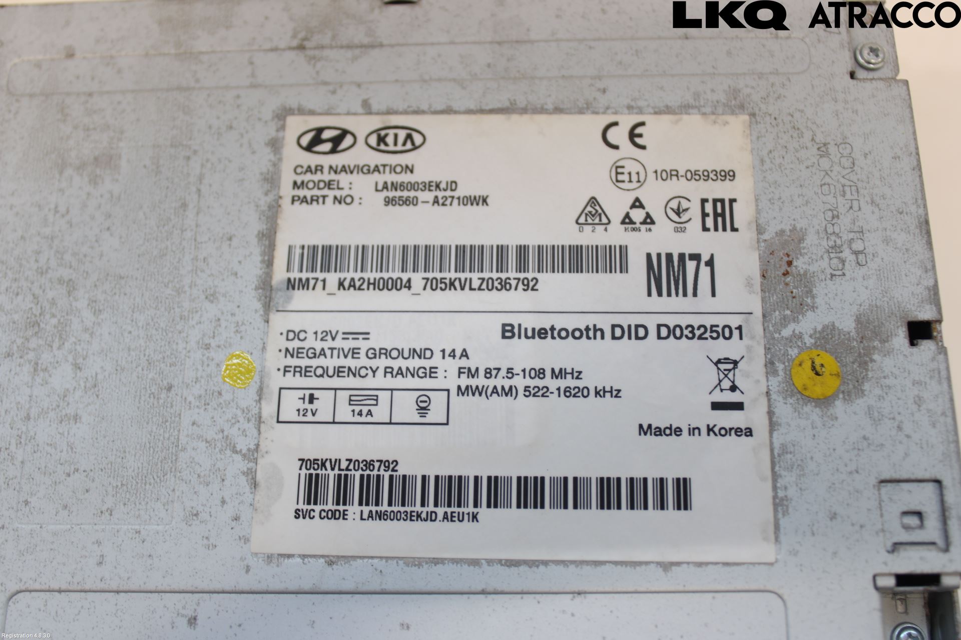 Kia CEED 12-18 Cd Radio - Multimediapanel