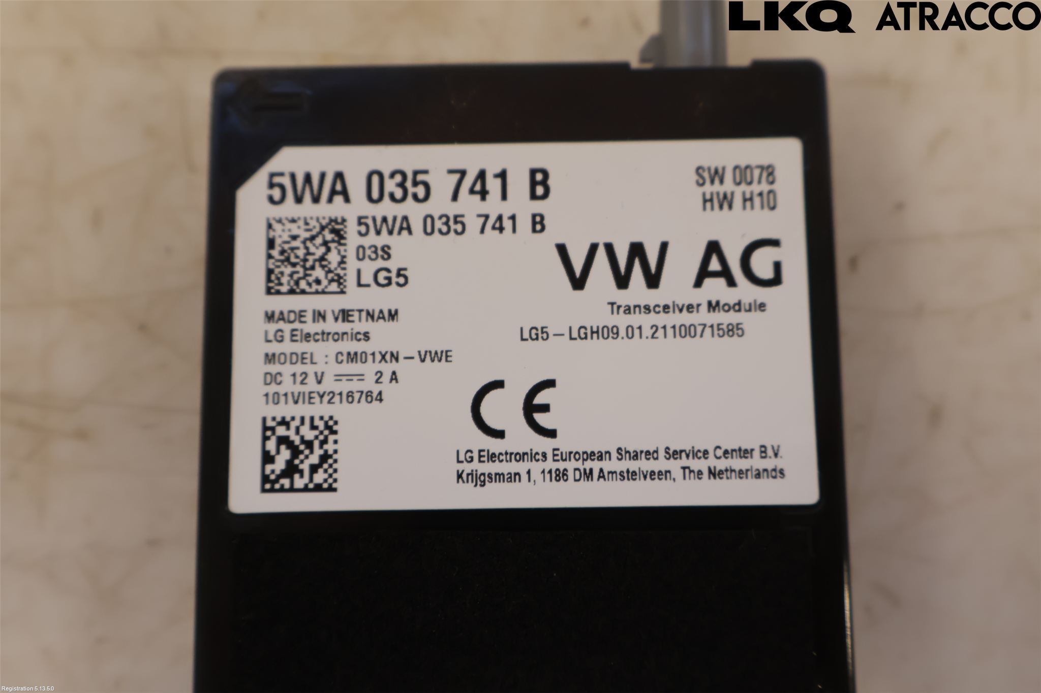 Volkswagen VW GOLF / E-GOLF VIII 20- Antenn