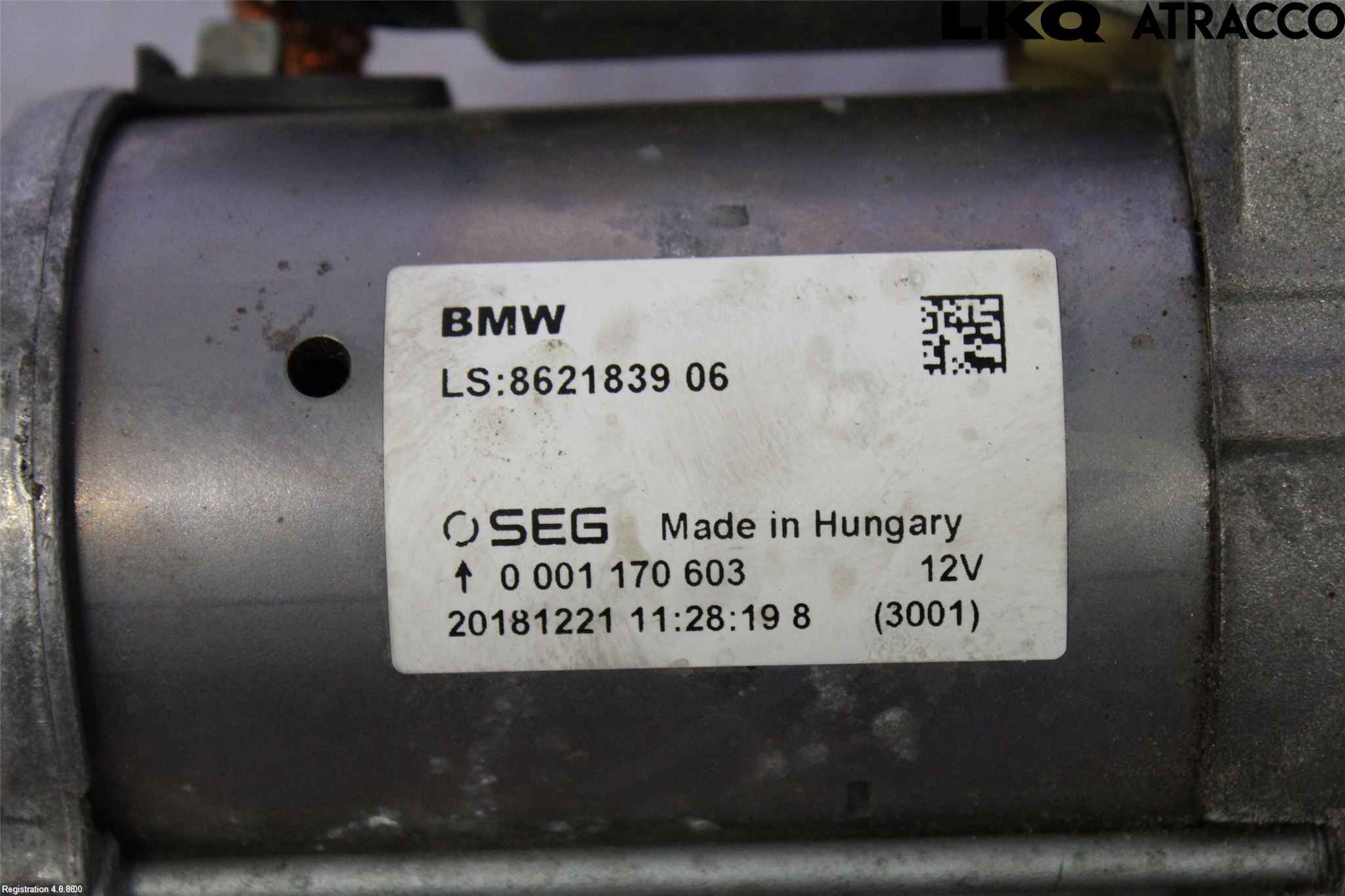 BMW 3 F30/F31/F80 12-19 Startmotor