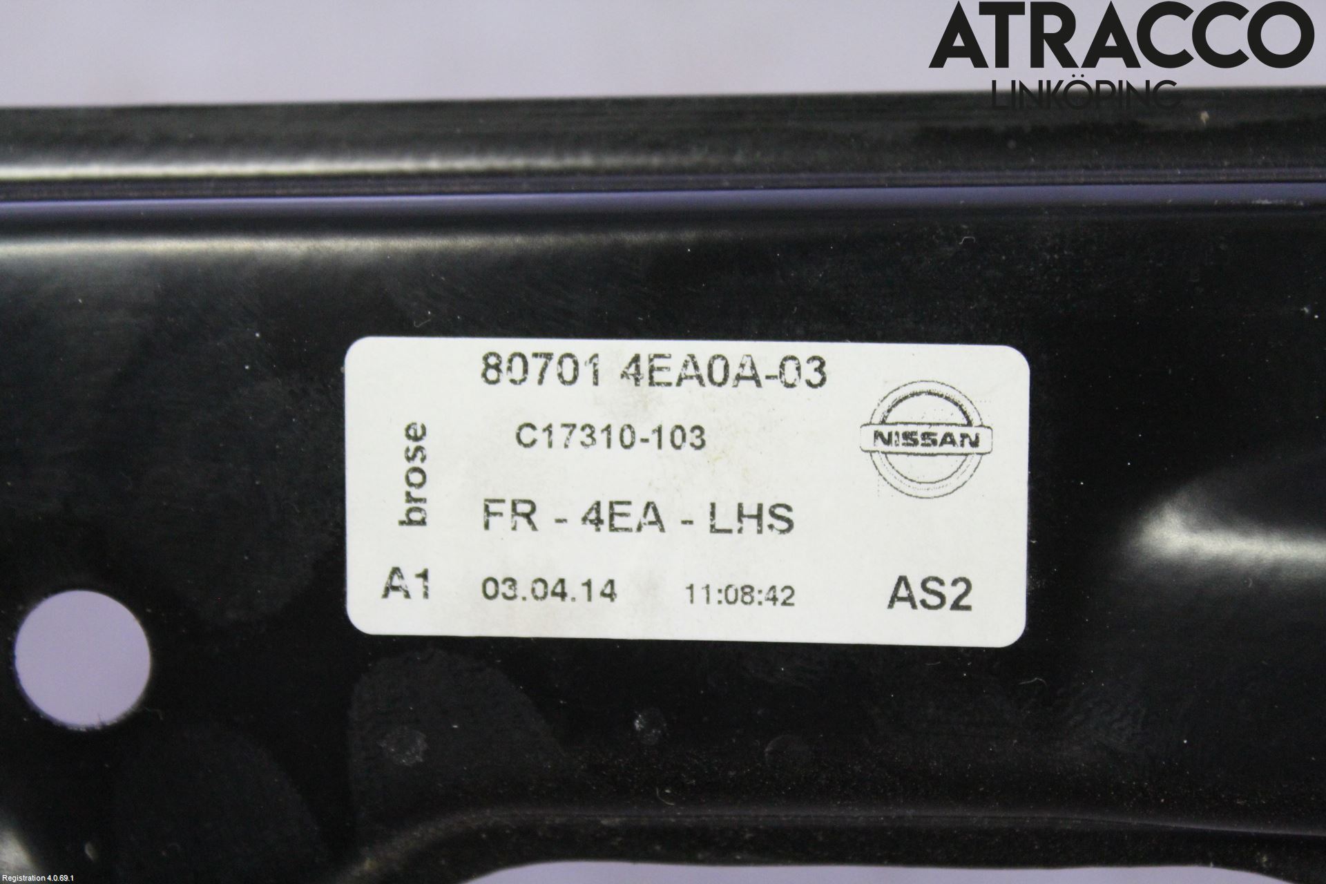 Nissan QASHQAI 14-17 Fönsterhiss El Kompl
