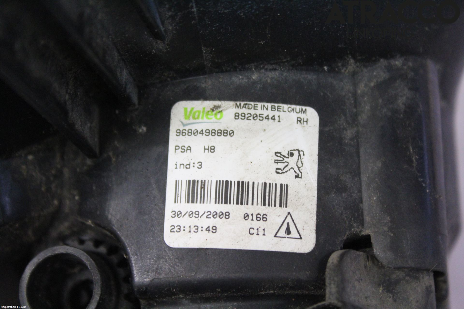 Peugeot 308 08-13 Dimljus-Varselljus Fram