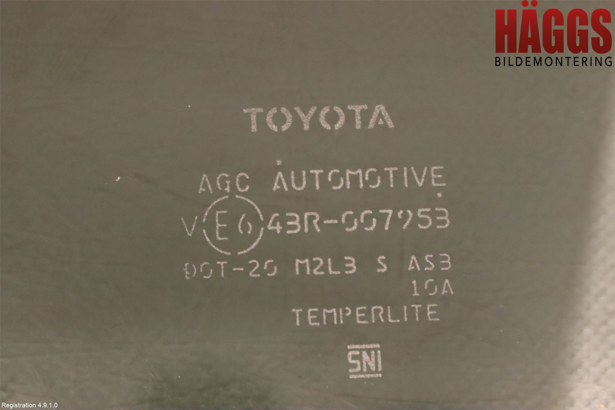 Toyota RAV4 19- Dörruta Bak Höger