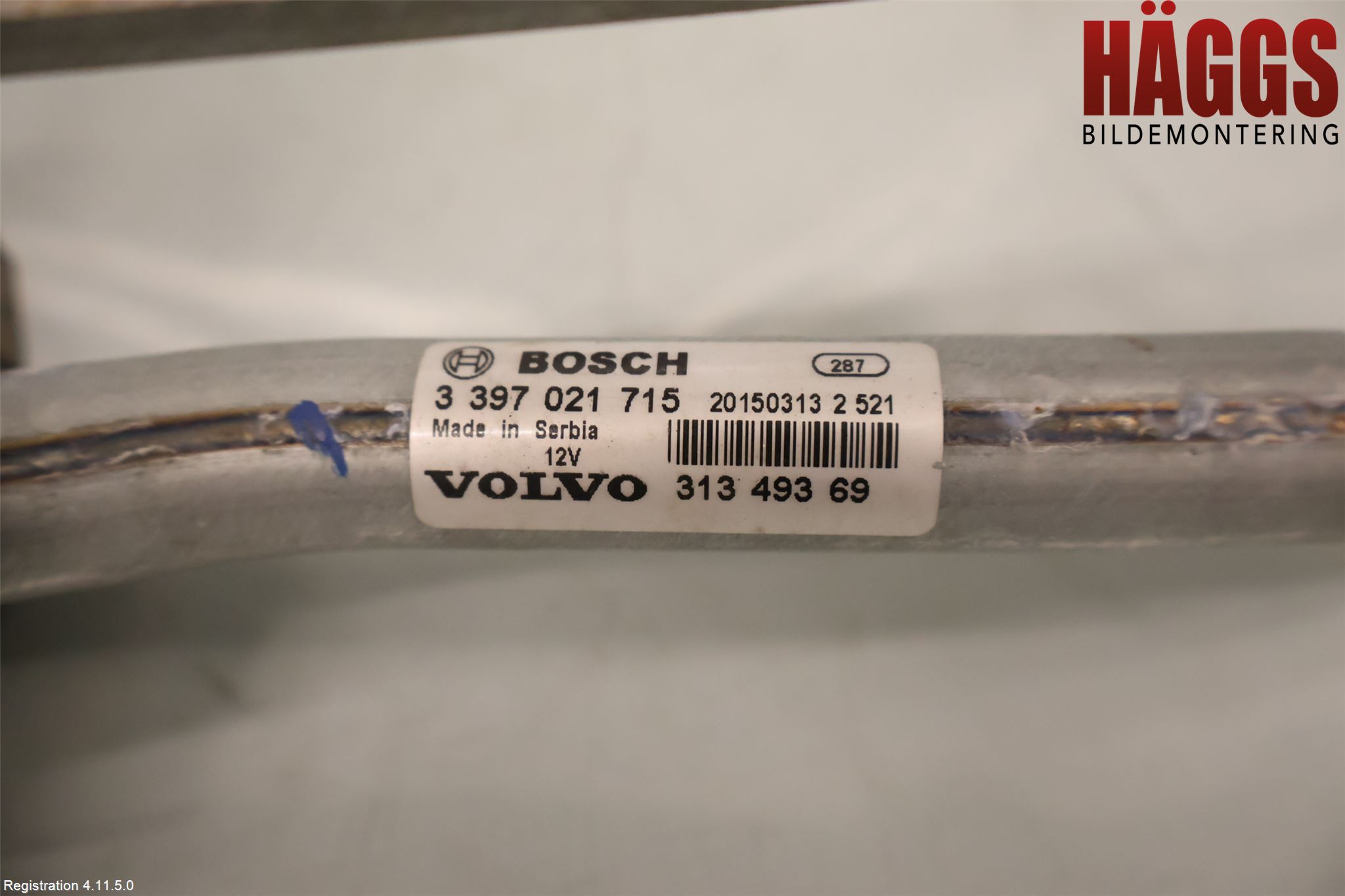 Volvo XC90/RECHARGE 16- Torkarmotor Vindruta