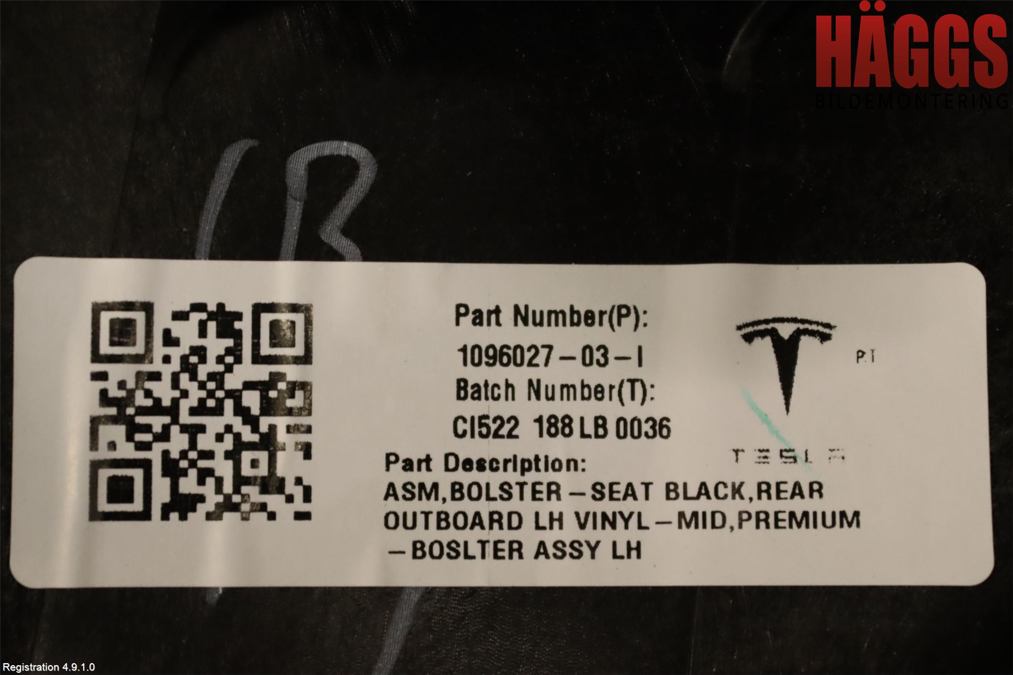 Tesla MODEL 3 17- Inredning Sidoklädsel