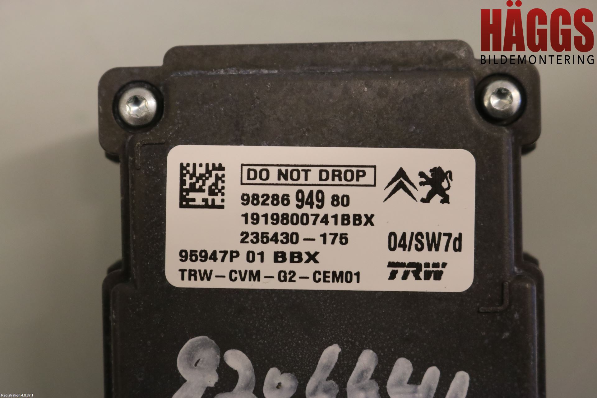 Peugeot 5008 17-24 Sensor Aktivt Kollisionsskydd
