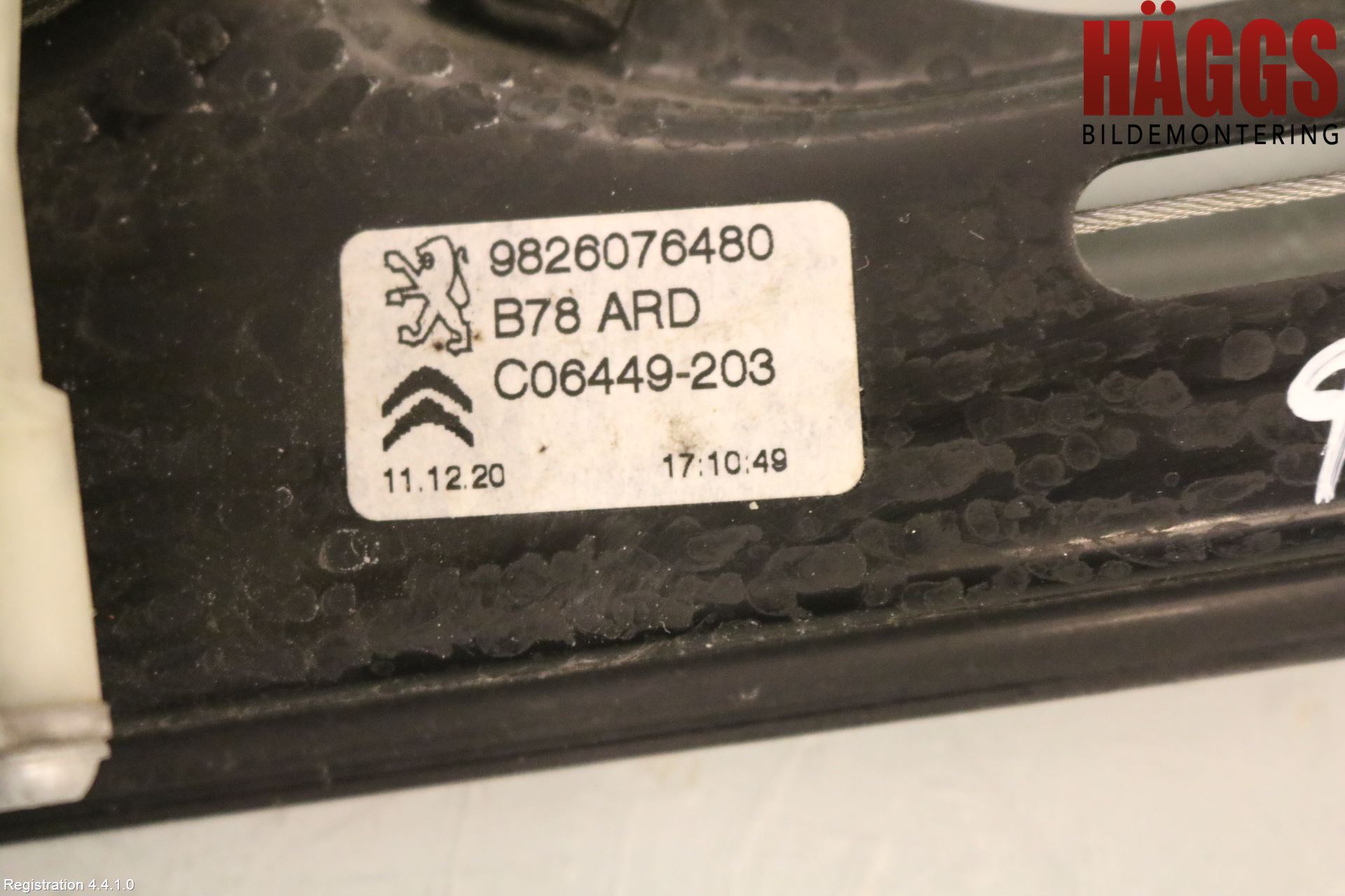 Citroen C4 SPACETOURER 19-22 Fönsterhiss El Kompl