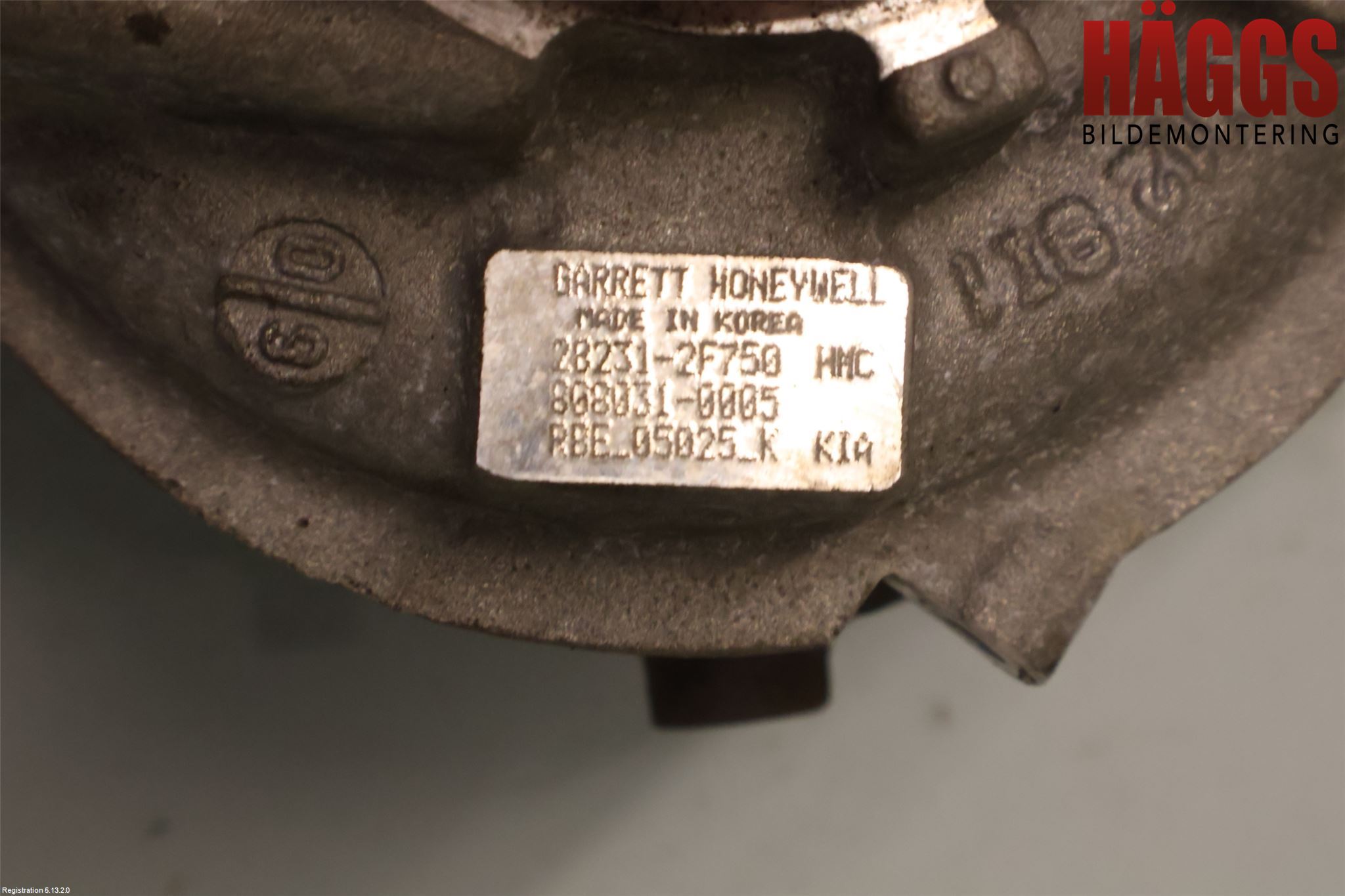 Kia SORENTO 10-14 Turboaggregat
