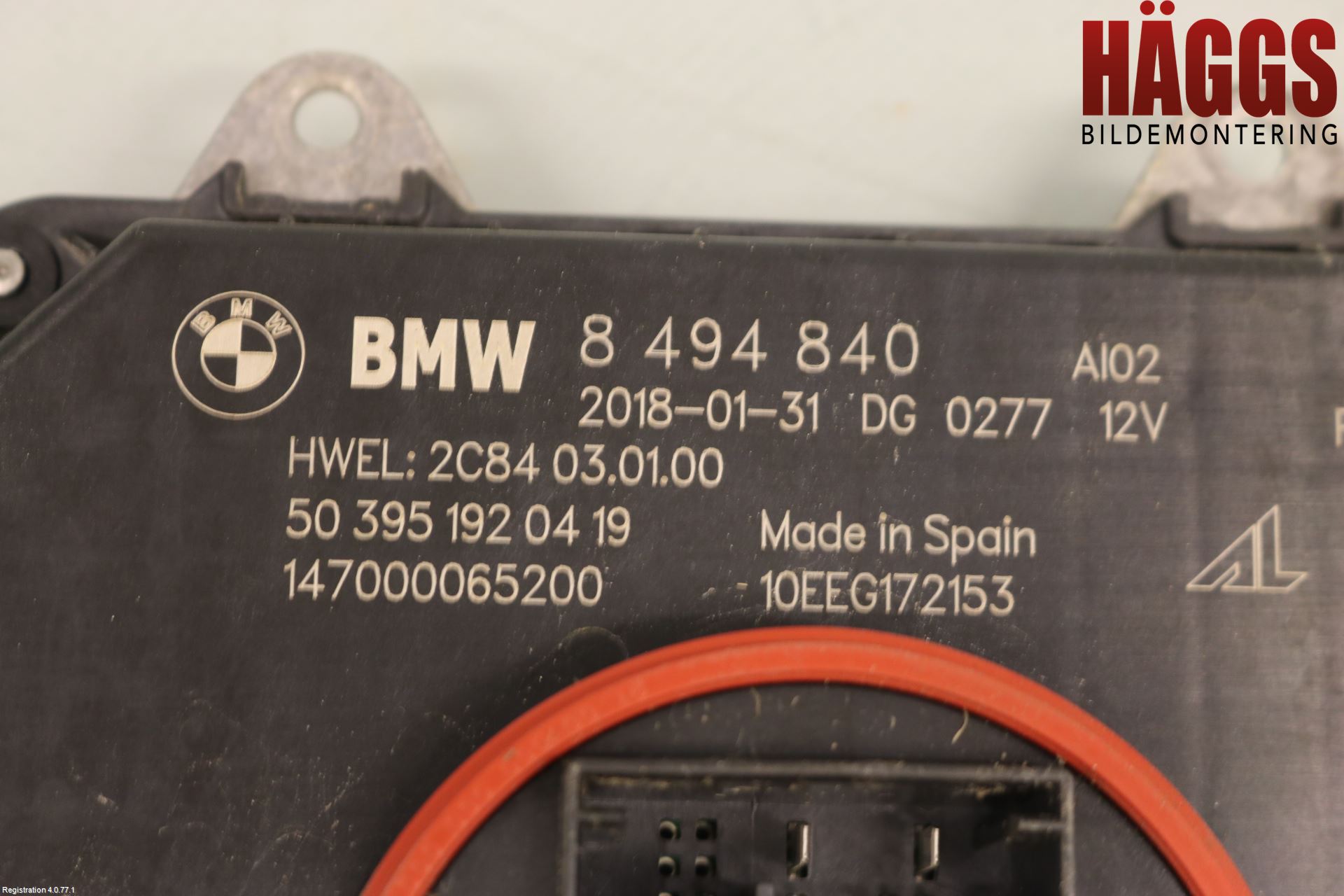 BMW 1 F20/F21 11-19 Styrenhet Strålkastare