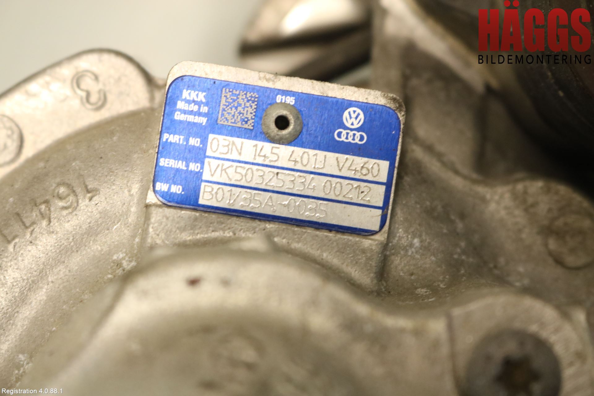 Volkswagen VW TIGUAN 16-24 Turboaggregat