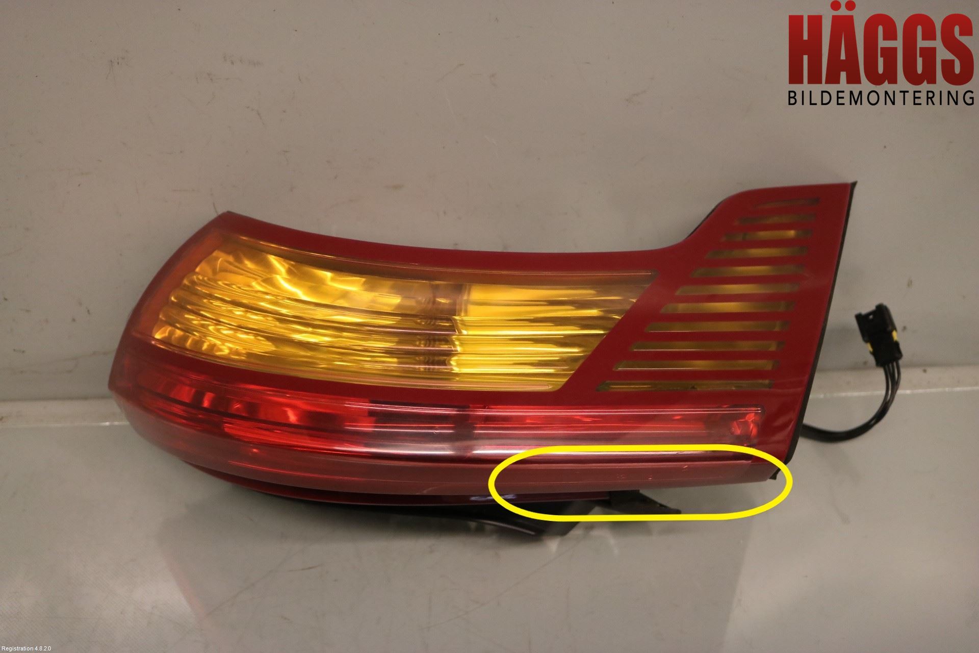 Citroen C6 Bakljus Vänster