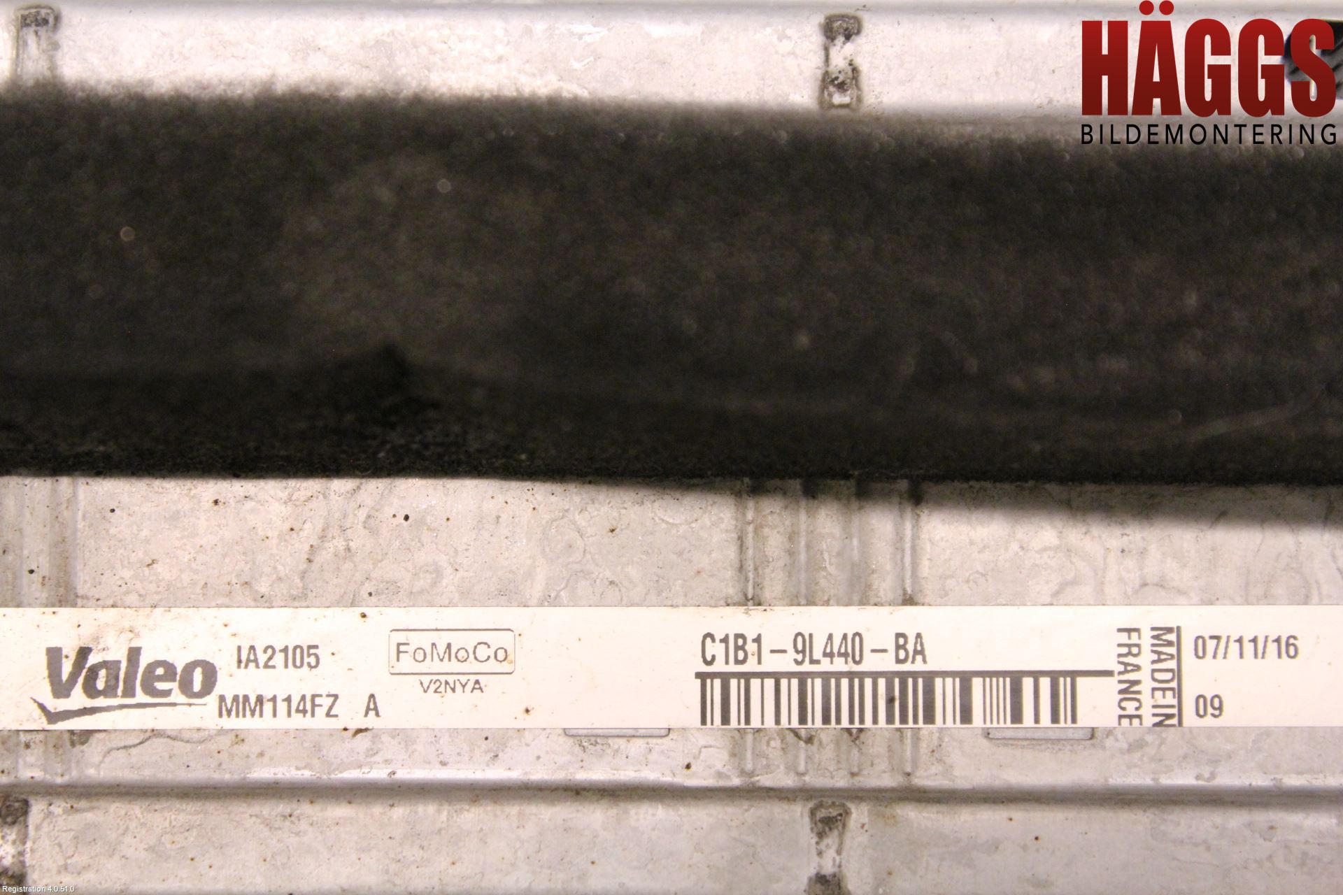 Ford FIESTA 13-17 Laddluft-Intercooler Kyl
