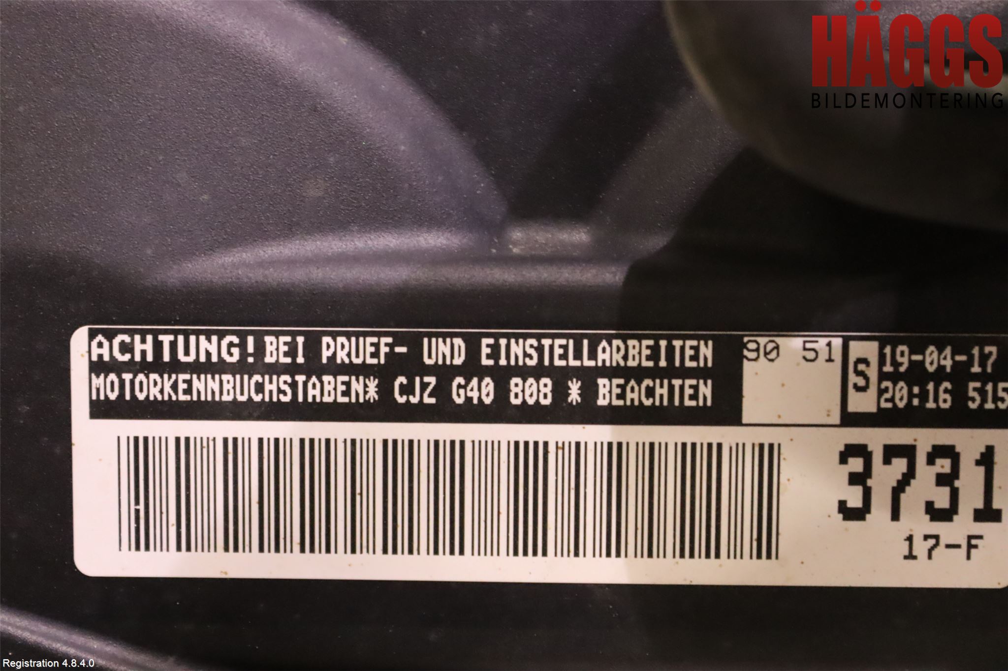 Volkswagen VW POLO 10-17 Motor Bensin