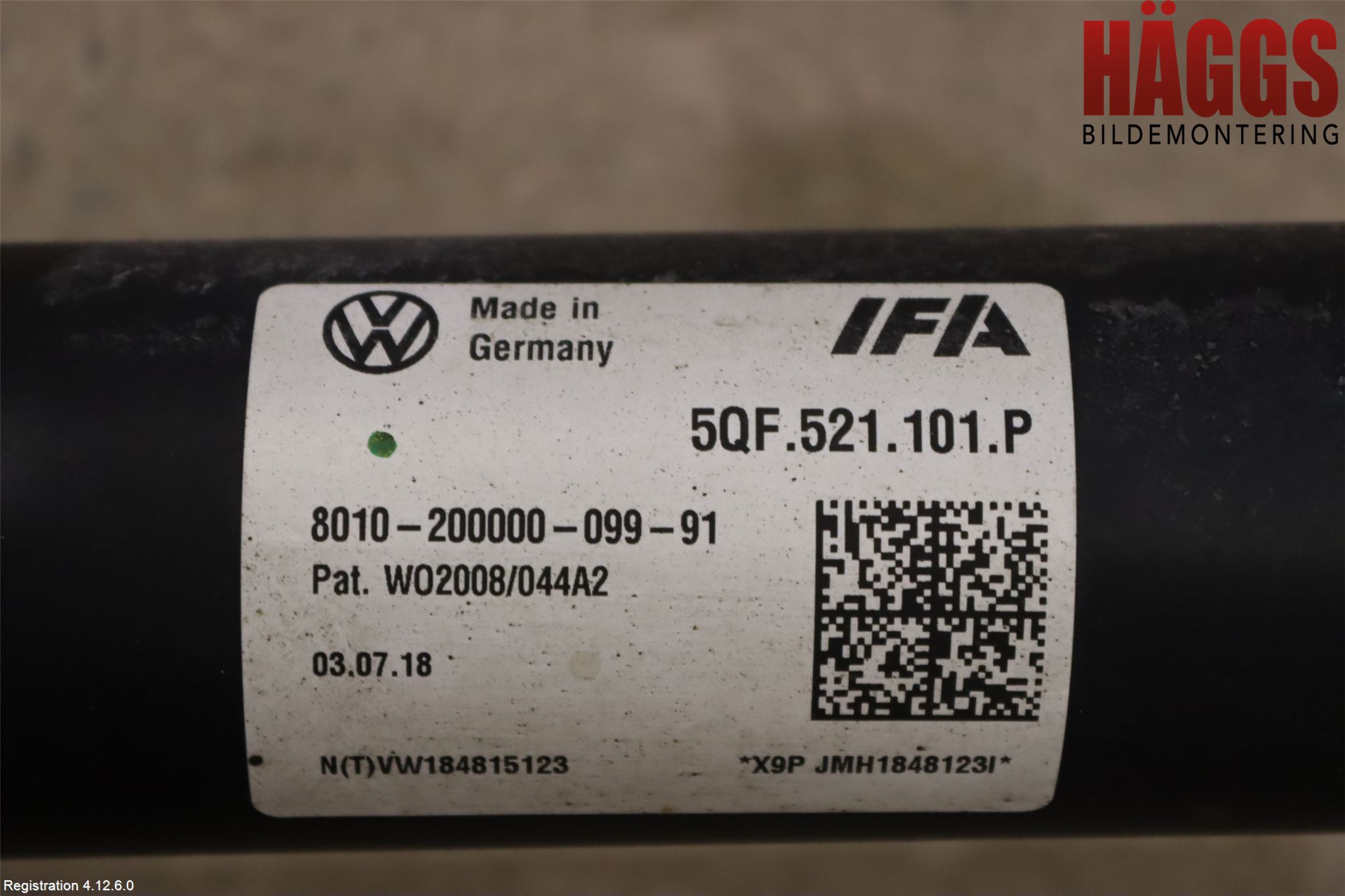 Volkswagen VW TIGUAN 16-24 Mellanaxel Komp