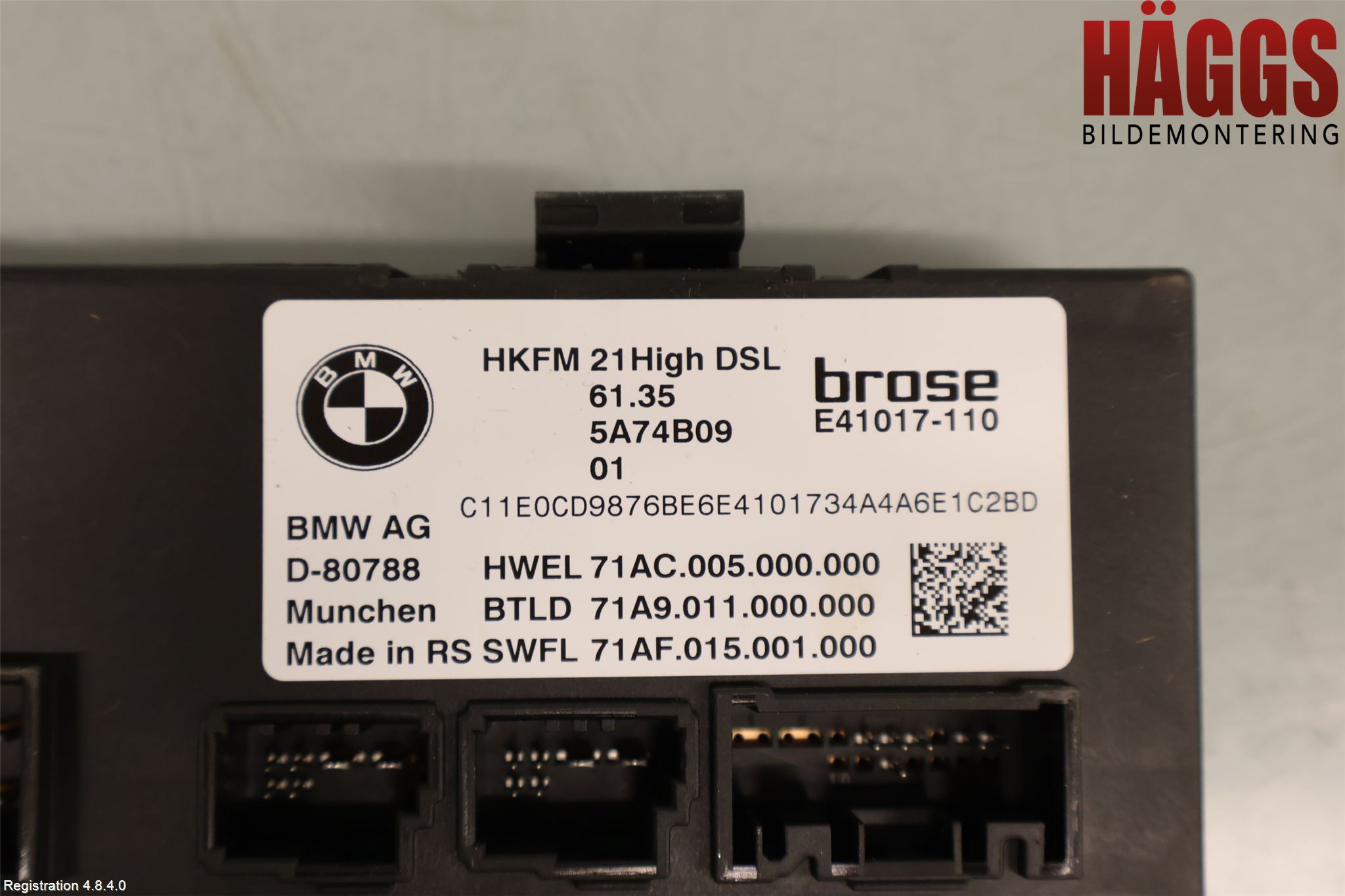 BMW 5/i5 G60/G61 24- Styrenhet Baklucka