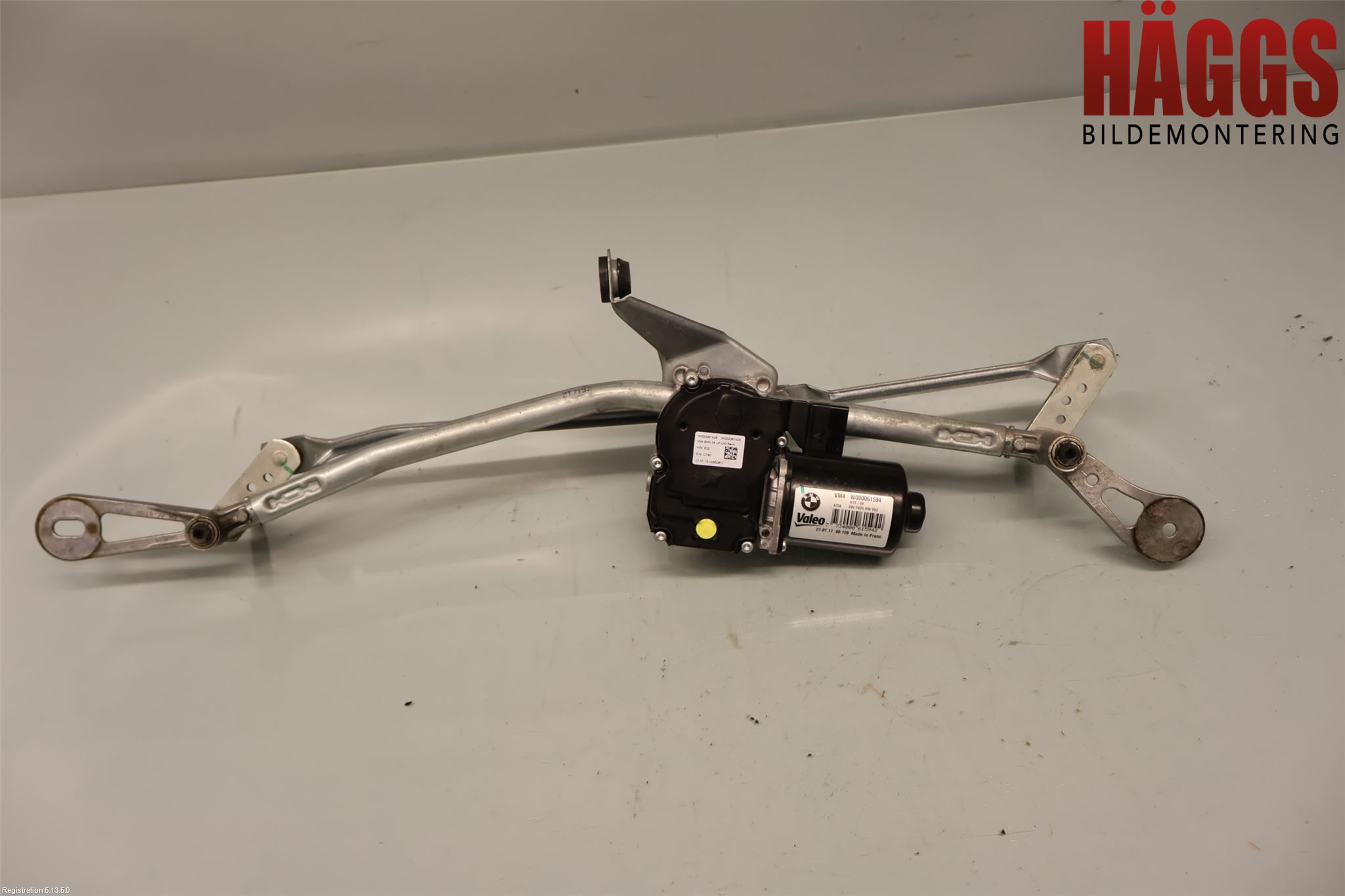 BMW 5 G30/G31/F90 17-23 Torkarmotor Vindruta