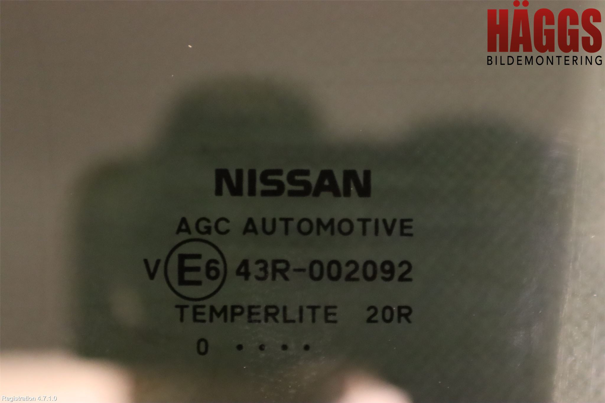 Nissan QASHQAI 17-21 Dörruta Bak Vänster