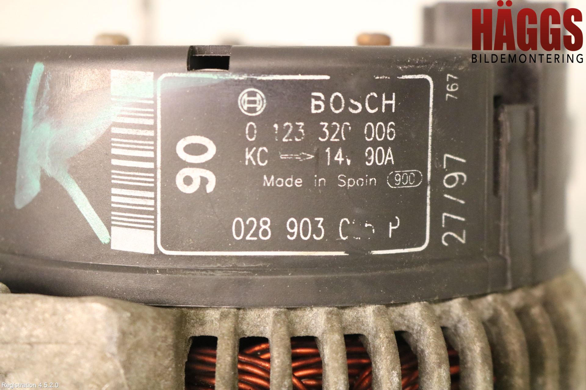 Volkswagen VW GOLF III 92-99 Generator