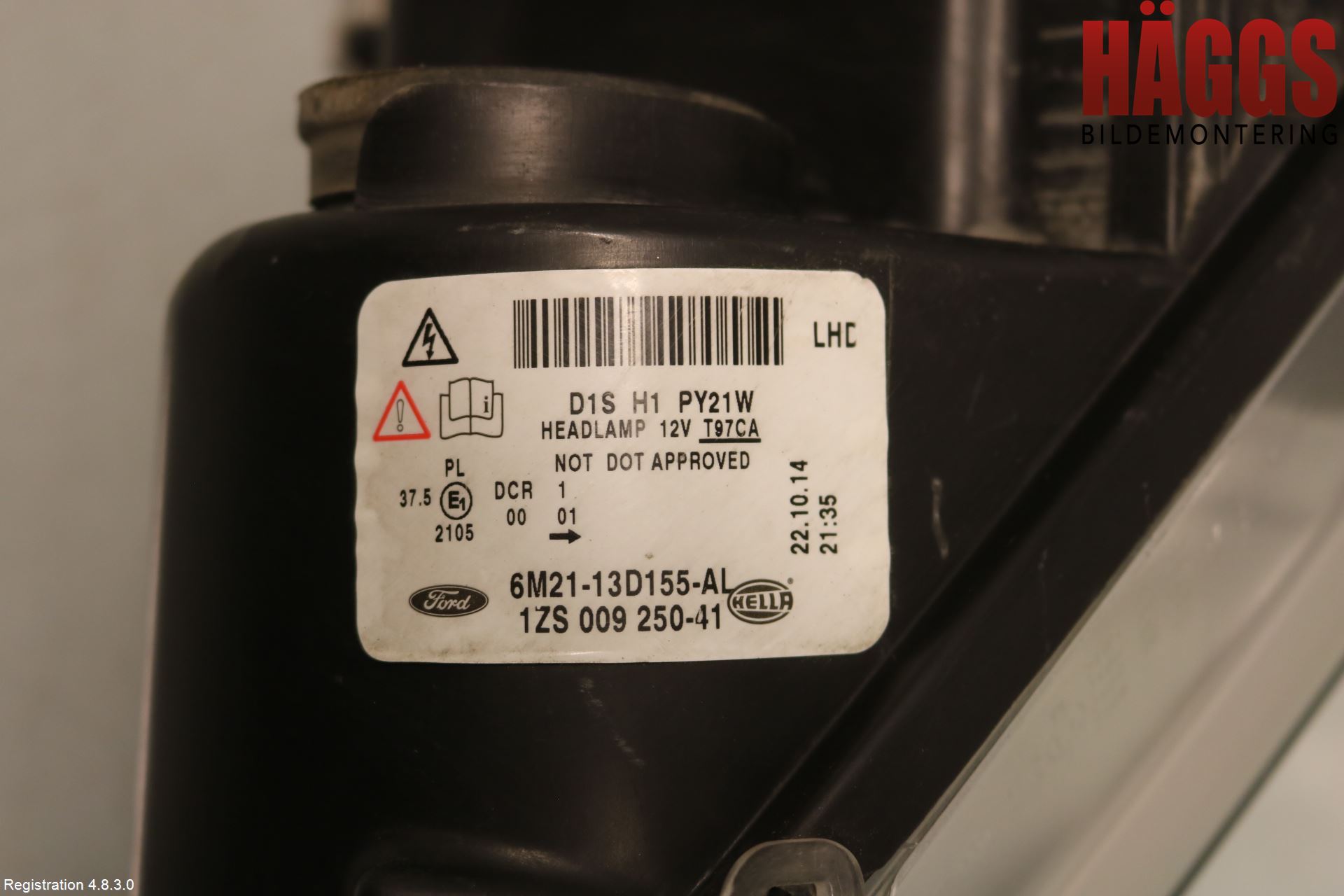 Ford S-MAX 06-15 Strålkastare Vänster