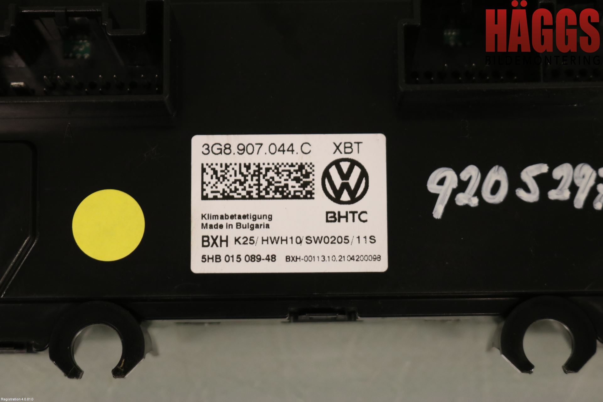 Volkswagen VW PASSAT 20-24 Ac Styrenhet Ac Manöveren
