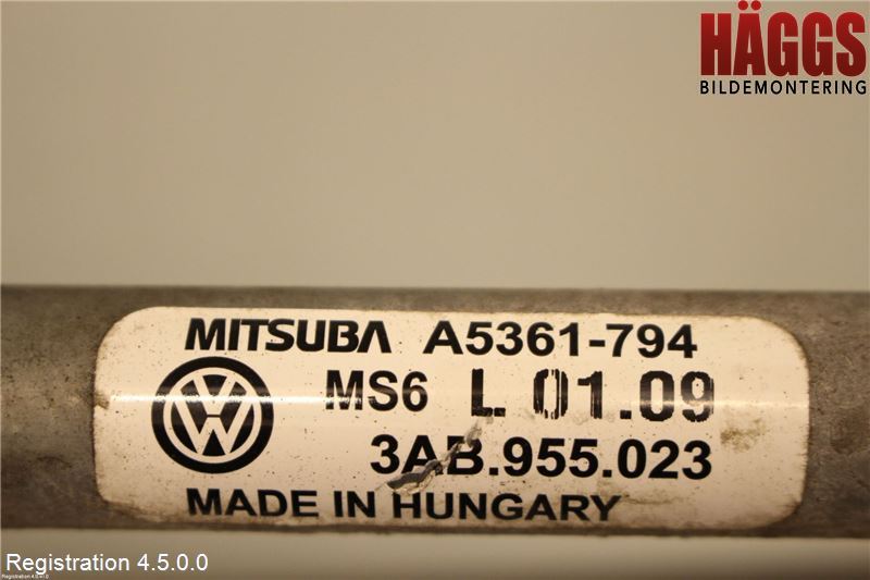 Volkswagen VW PASSAT 11-14 Torkarmekanism Vindruta