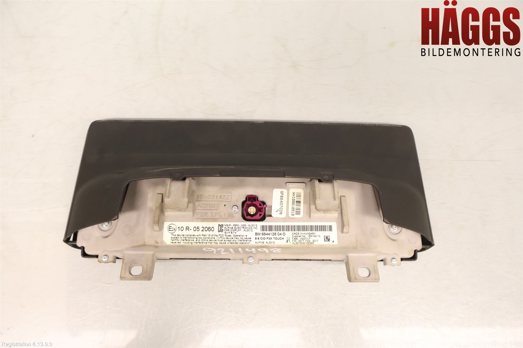 BMW 3 F30/F31/F80 12-19 Multifunktionsdisplay