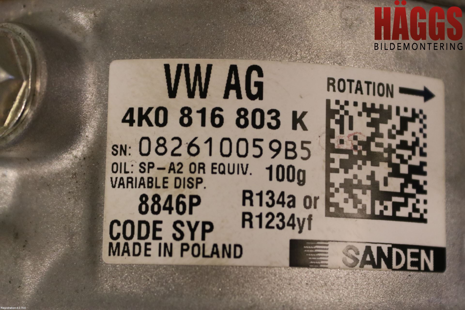 Audi A6 F2/C8 19- Ac Kompressor