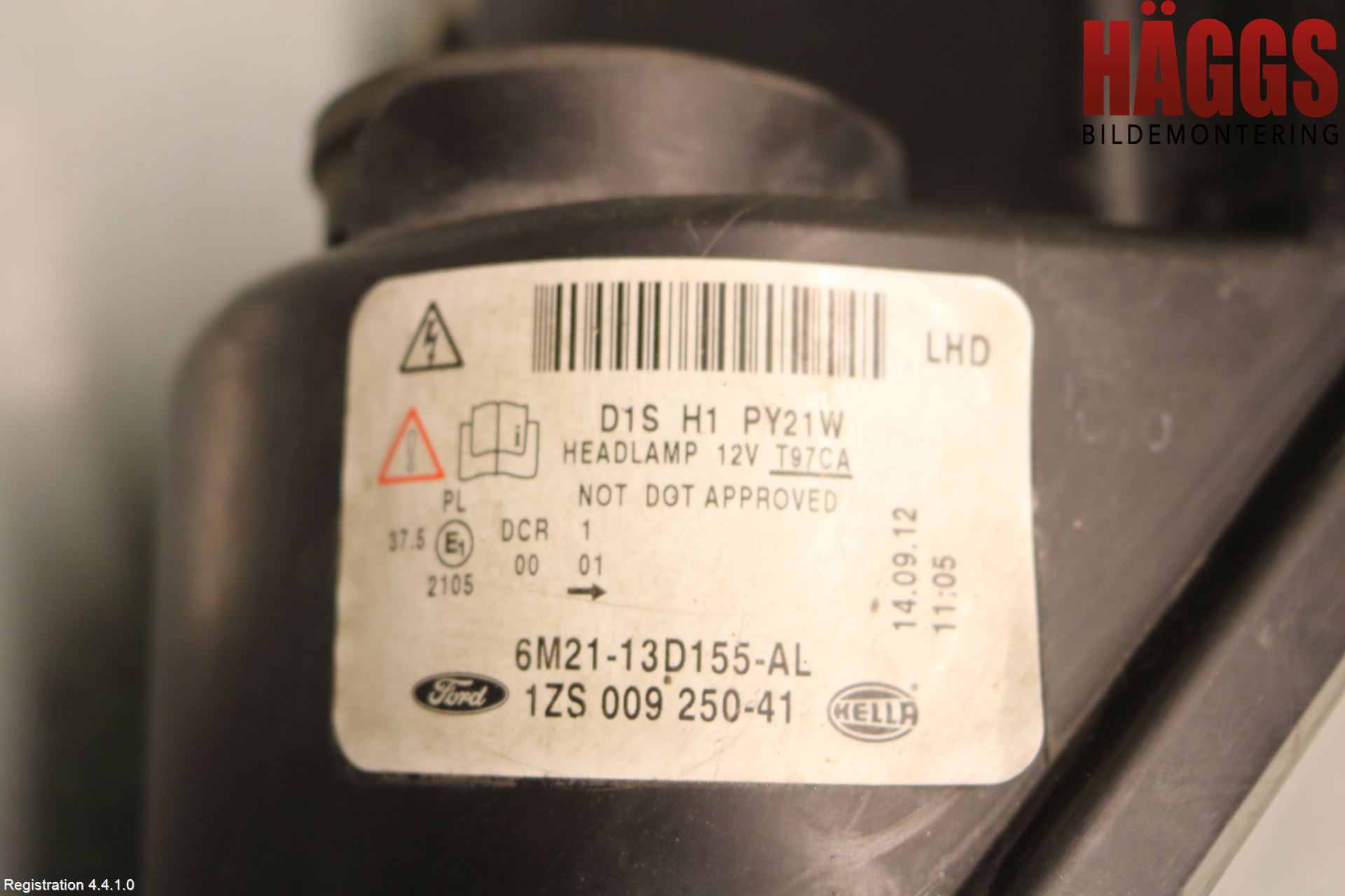 Ford S-MAX 06-15 Strålkastare Vänster