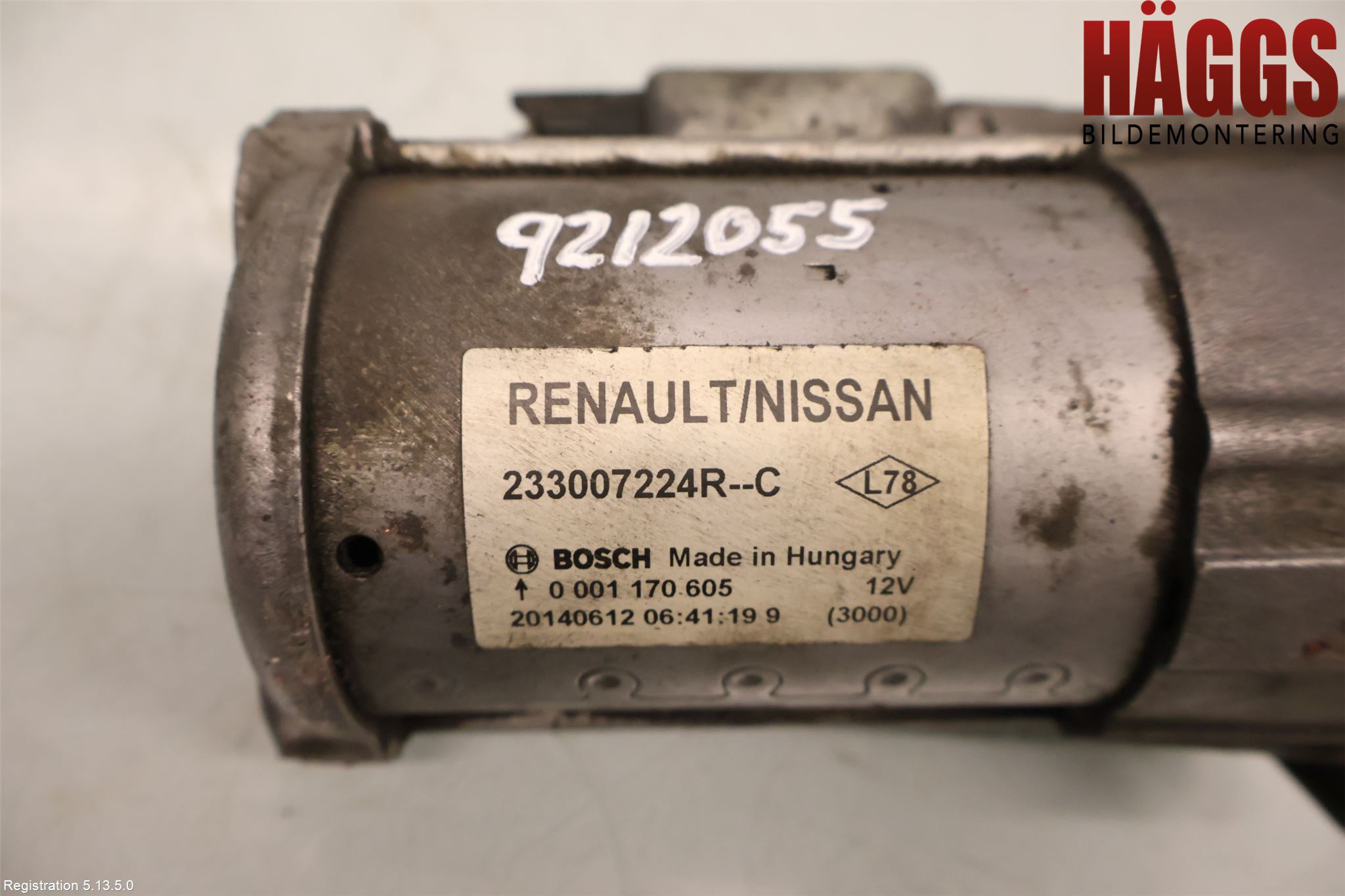 Renault MEGANE III 09-15 Startmotor Diesel