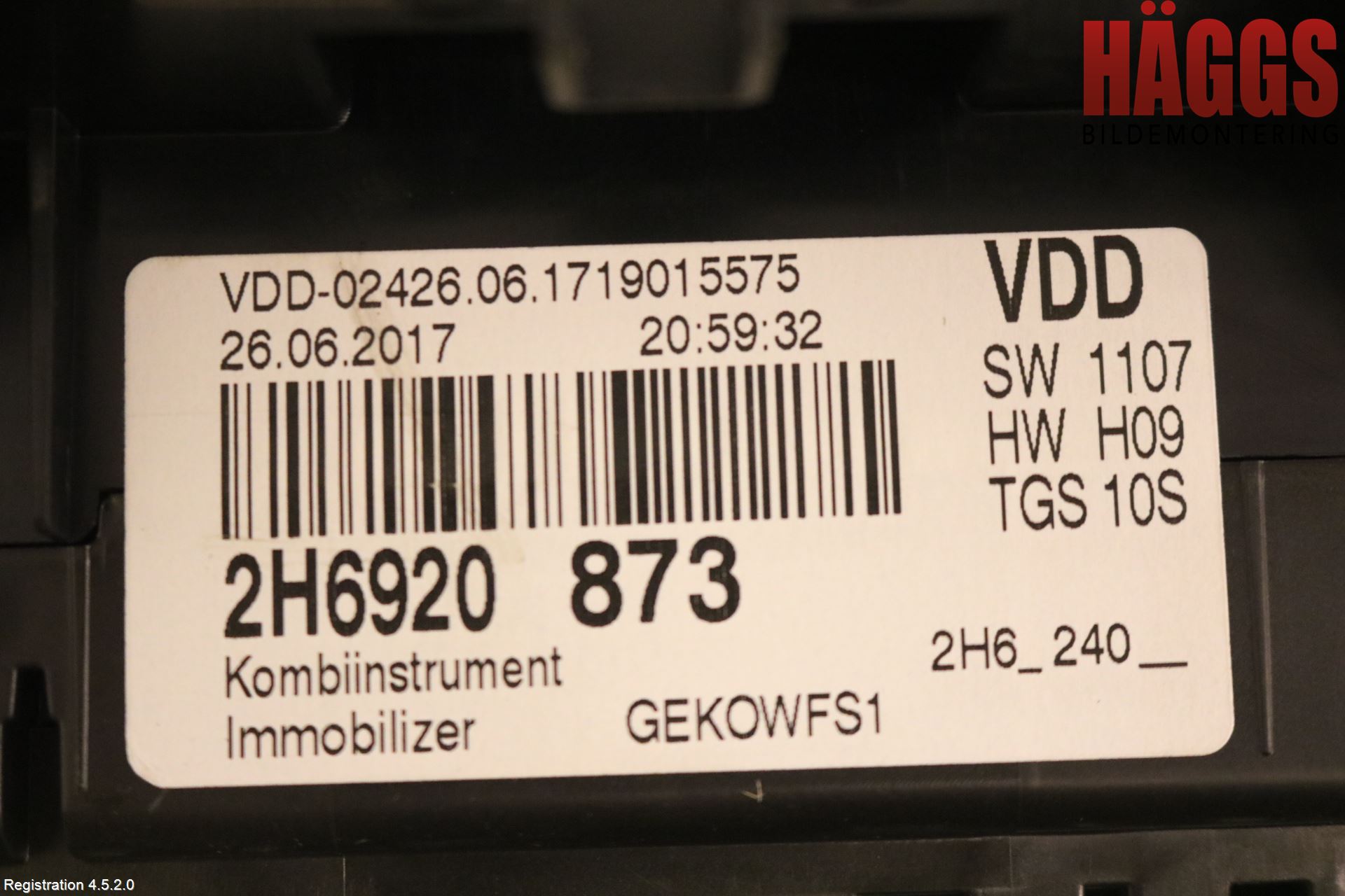 Volkswagen VW AMAROK 2H 10-22 Instrument Komb