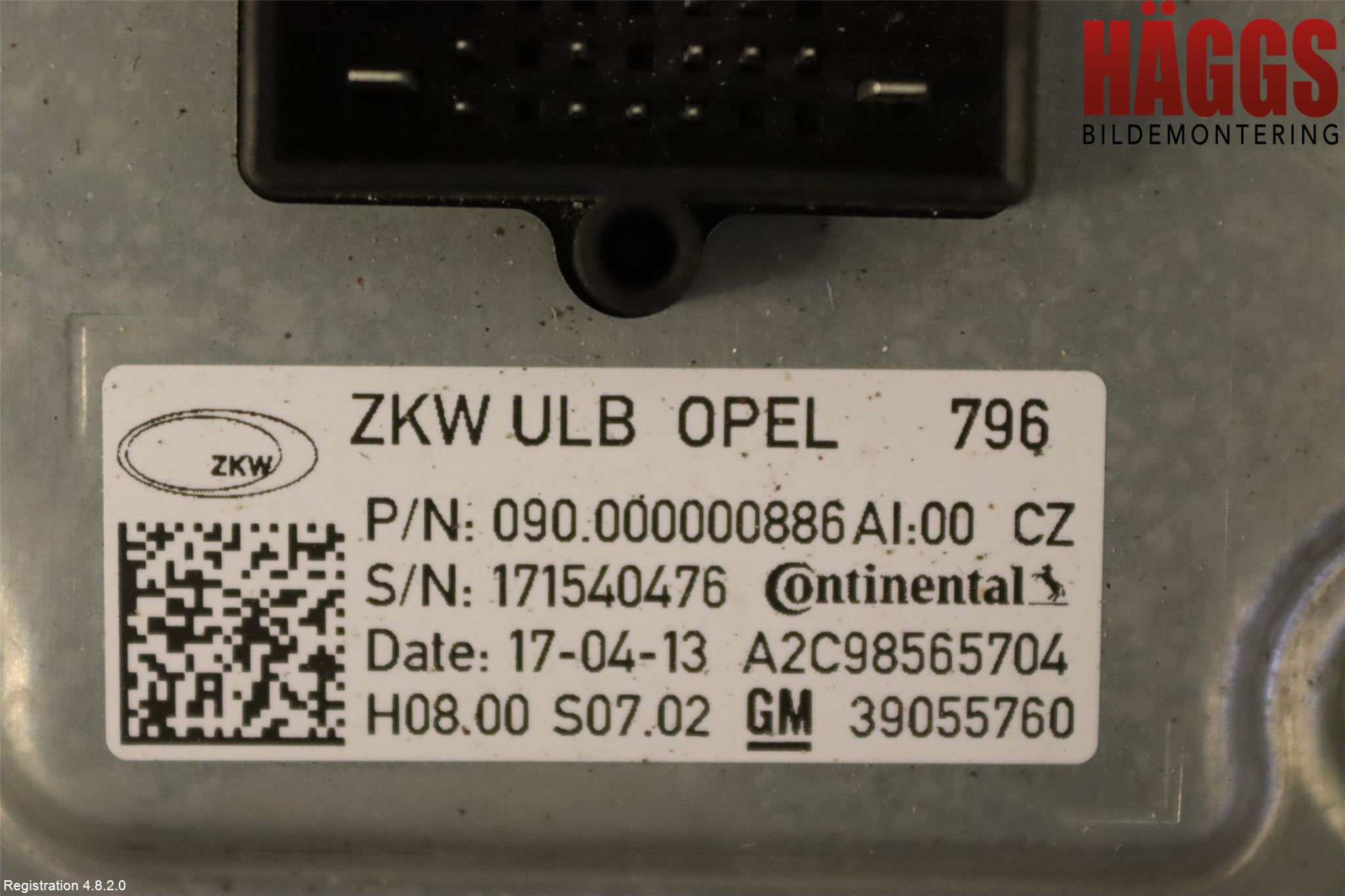 Opel ASTRA K 16-22 Styrenhet Strålkastare