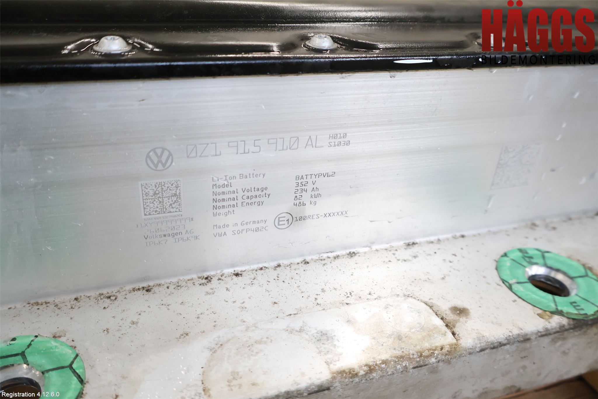 Volkswagen VW ID.4 21- Batteri Högspänning