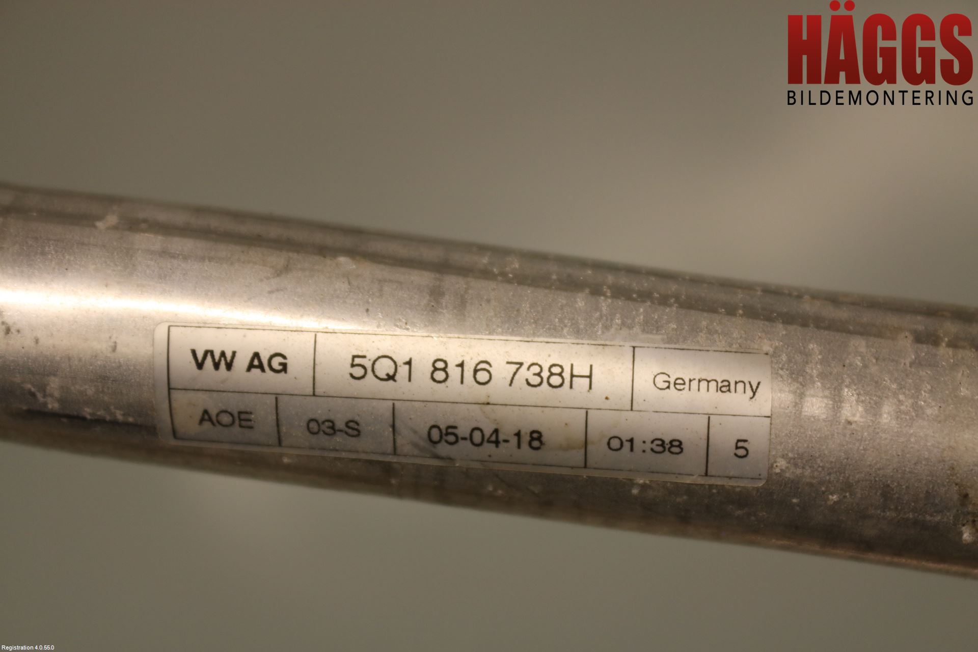 Volkswagen VW GOLF / E-GOLF VII 13-20 Ac Slang-Rör