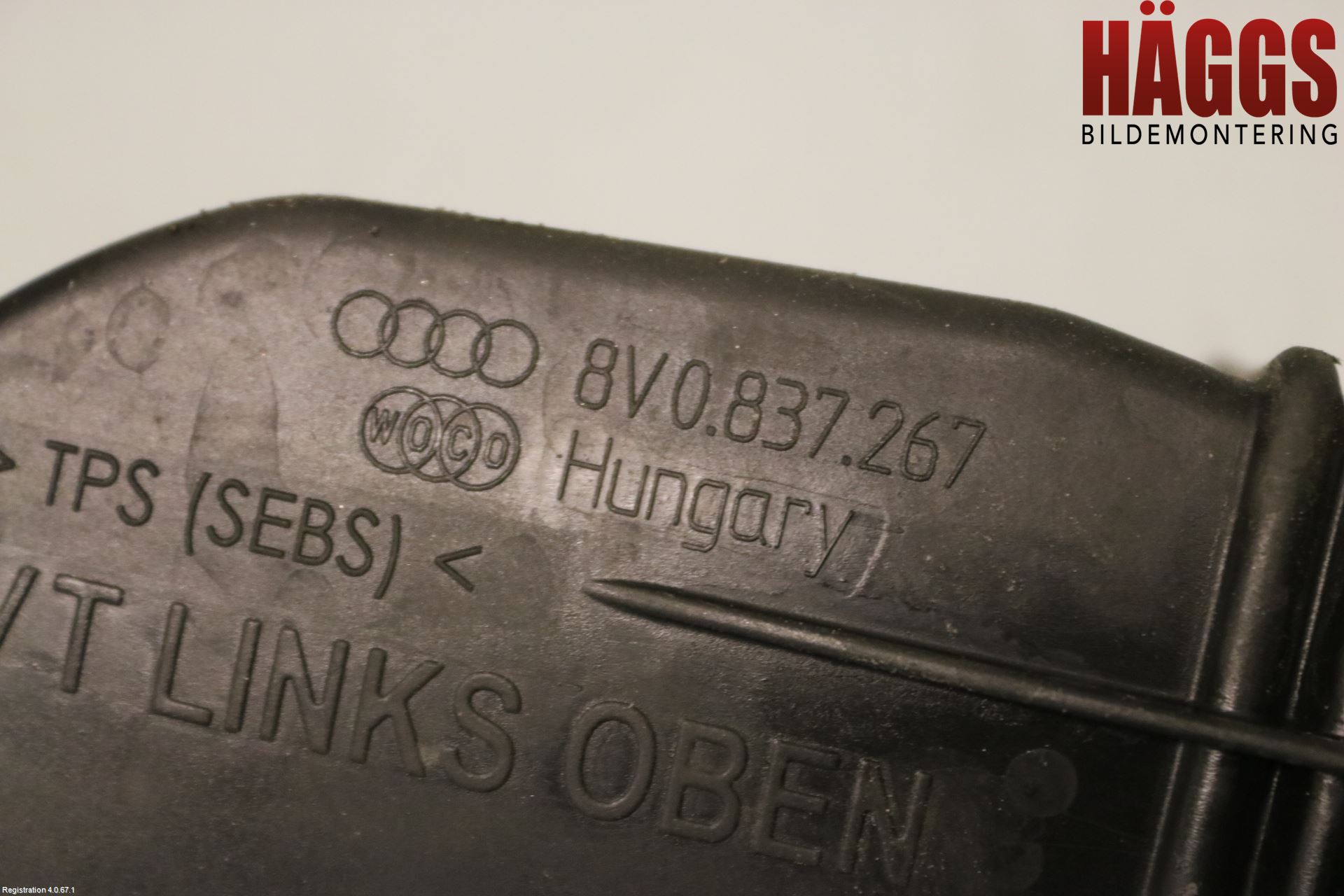 Audi A3/S3 8V 13-20 Dörrstopp