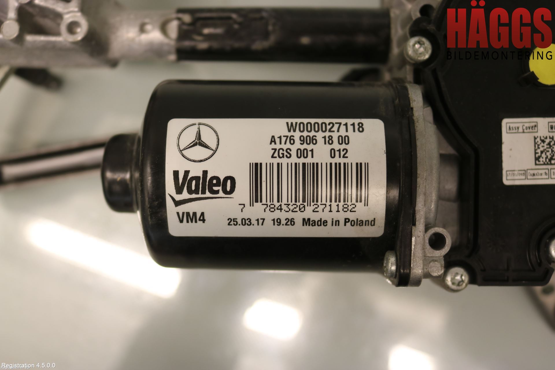 Mercedes-Benz MB CLA-KLASS (C117/X117) 13-19 Torkarmotor Vindruta