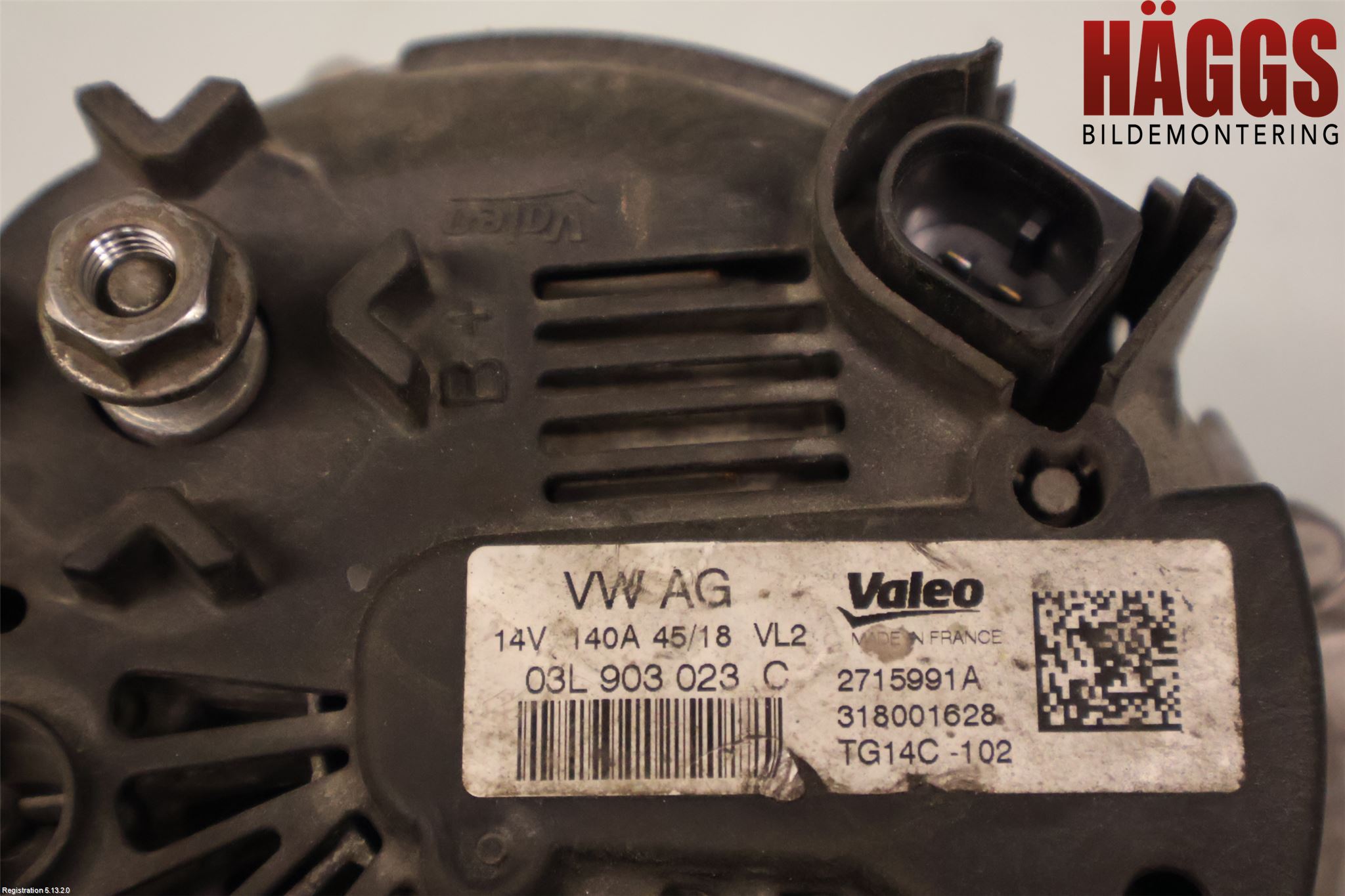 Volkswagen VW AMAROK 2H 10-22 Generator