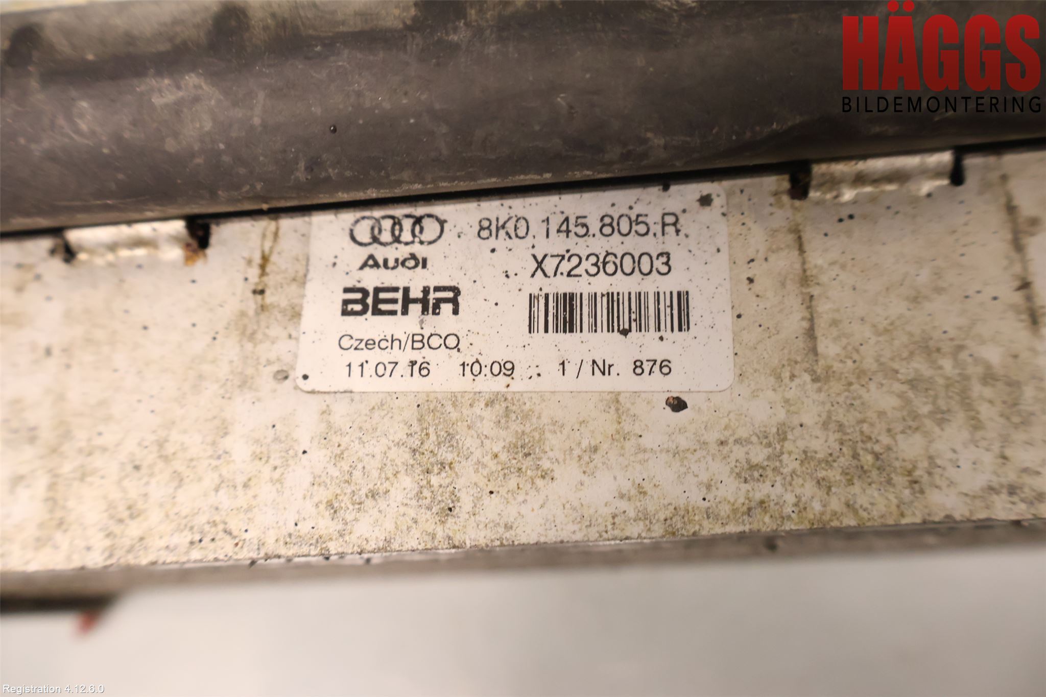 Audi A6 ALLROAD 12-18 Laddluft-Intercooler Kyl