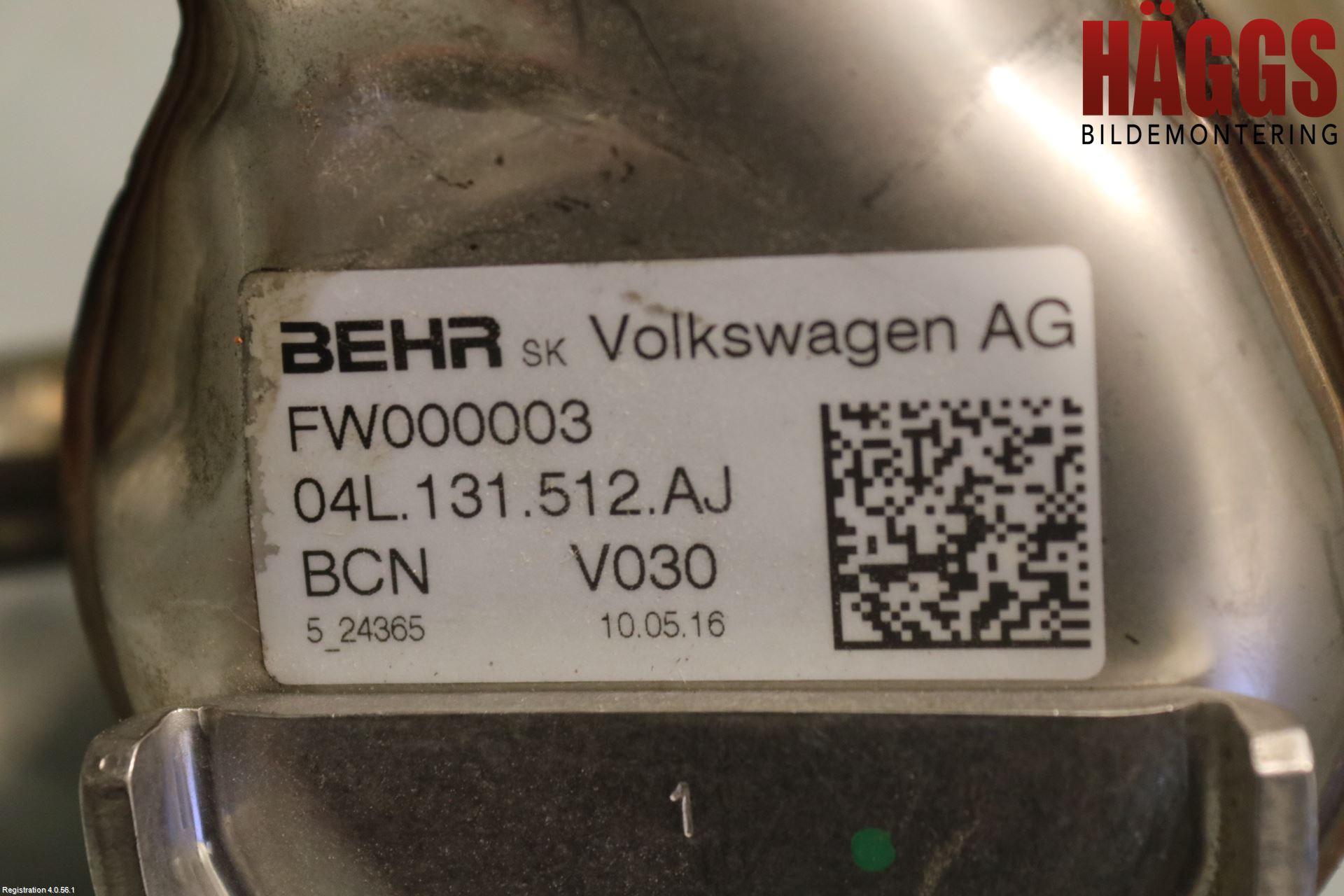 Volkswagen VW CADDY 16-20 Avgaskylare