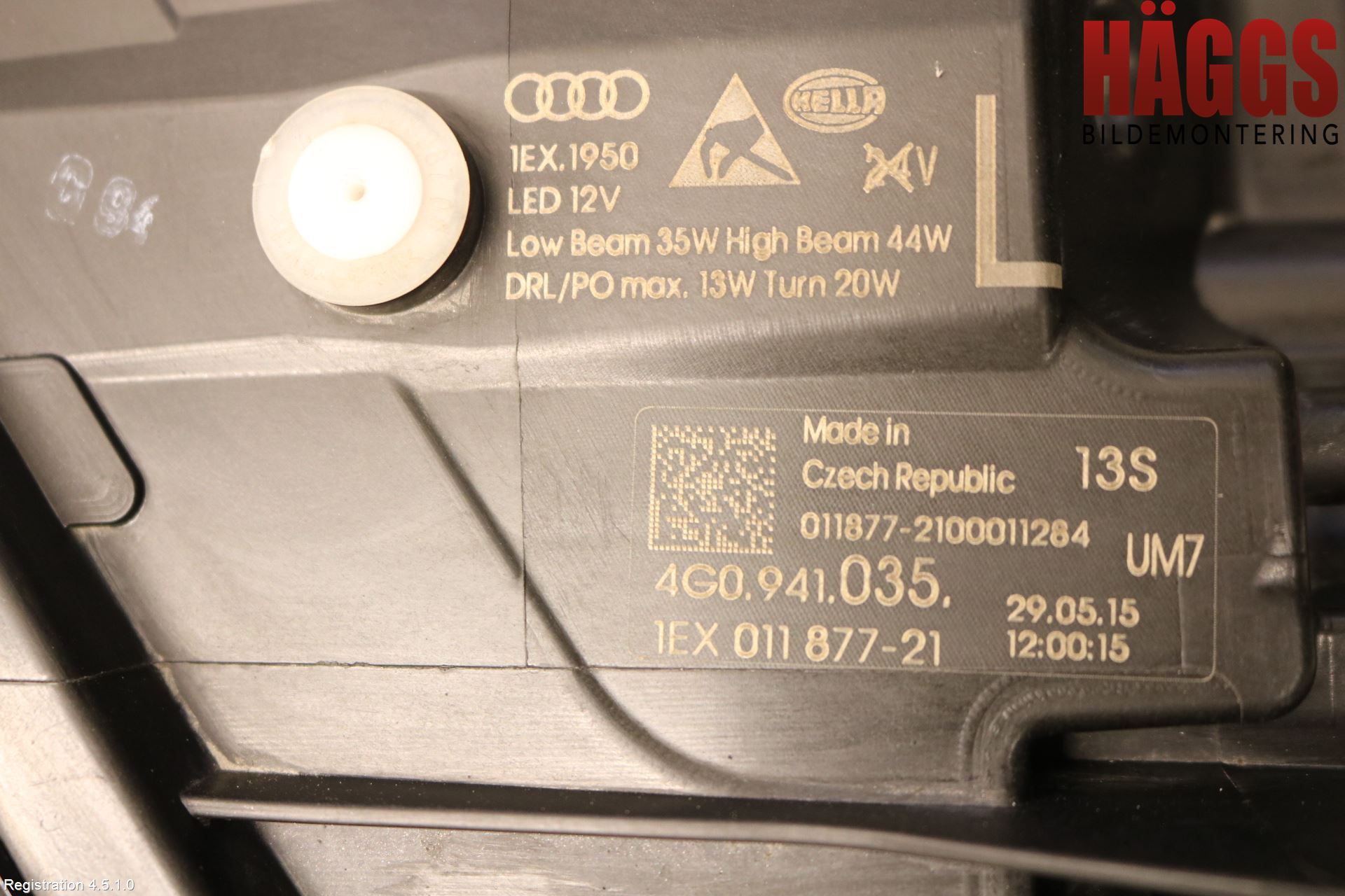 Audi A6 ALLROAD 12-18 Strålkastare Vänster