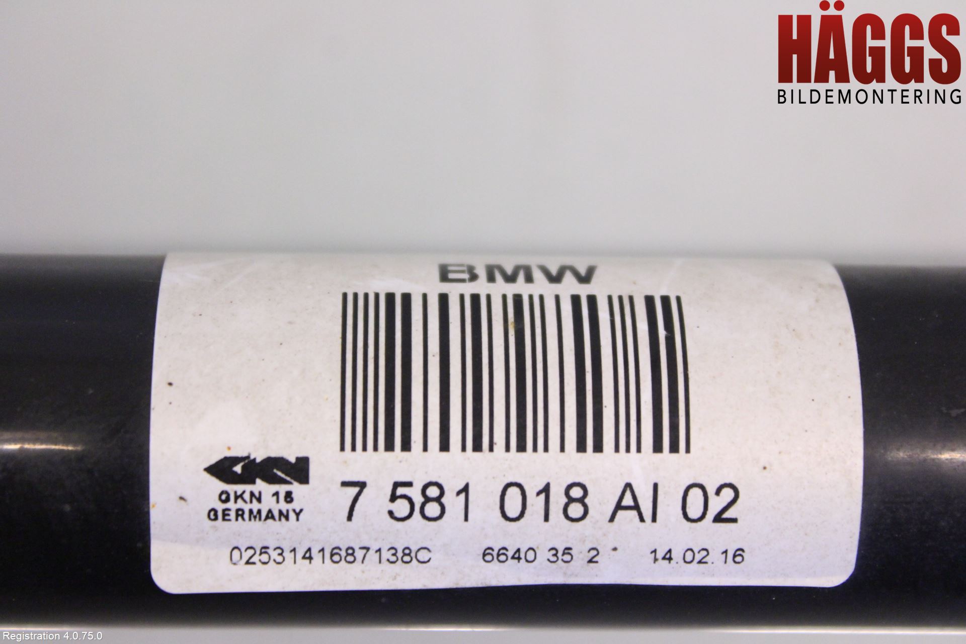 BMW 5 F10/F11/F18 09-17 Drivaxel Bak Höger