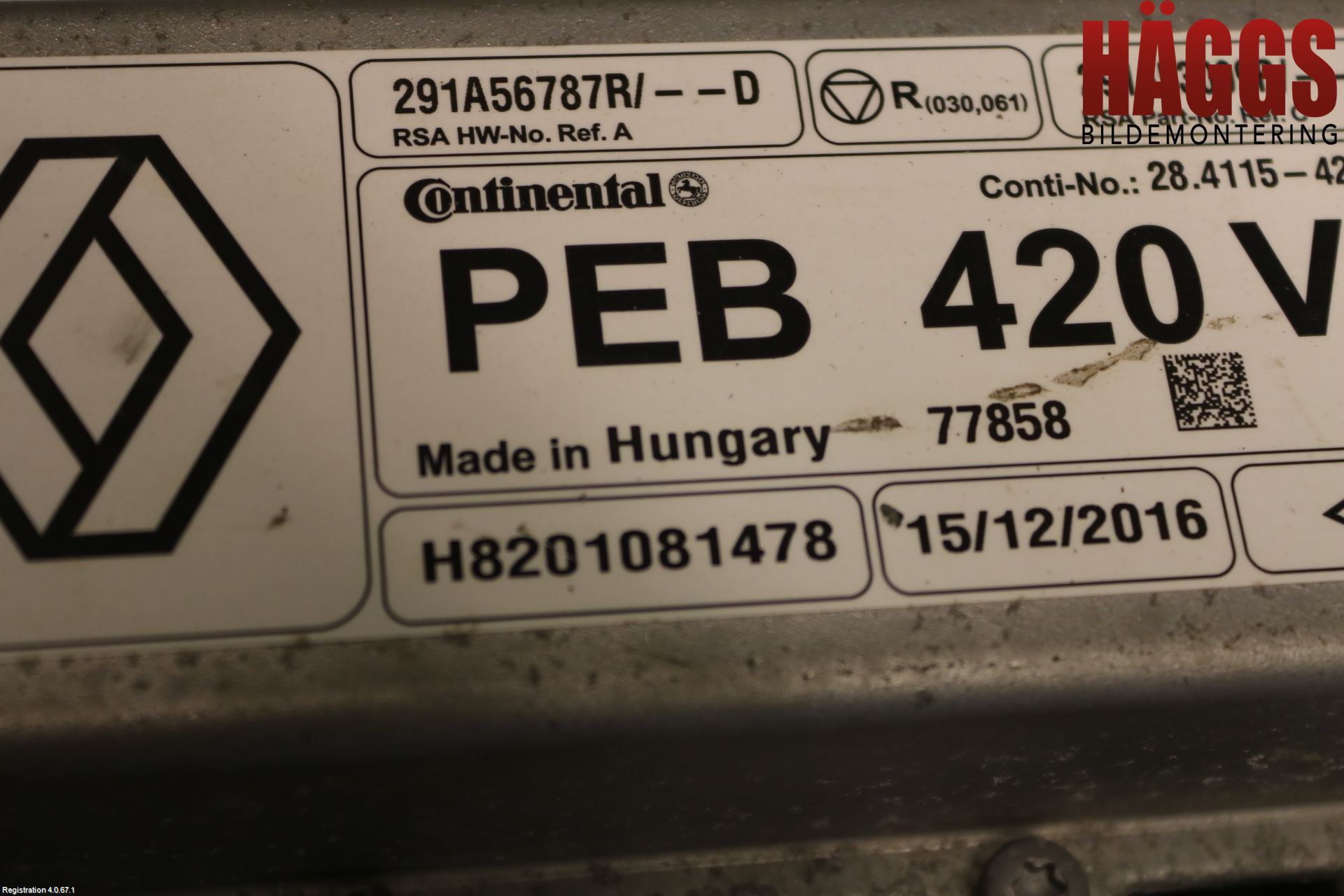 Renault KANGOO II 08-14 Dc-Cd Omvandlare Hybrid