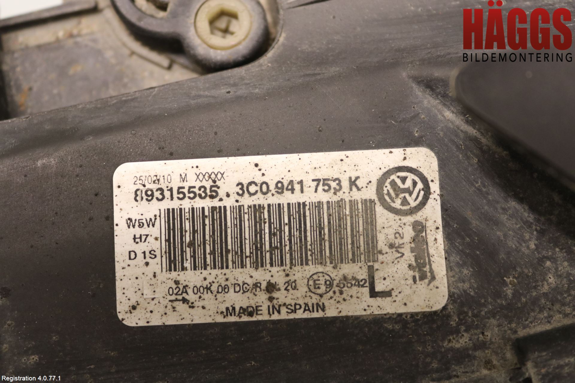 Volkswagen VW PASSAT 05-11 Strålkastare Vänster