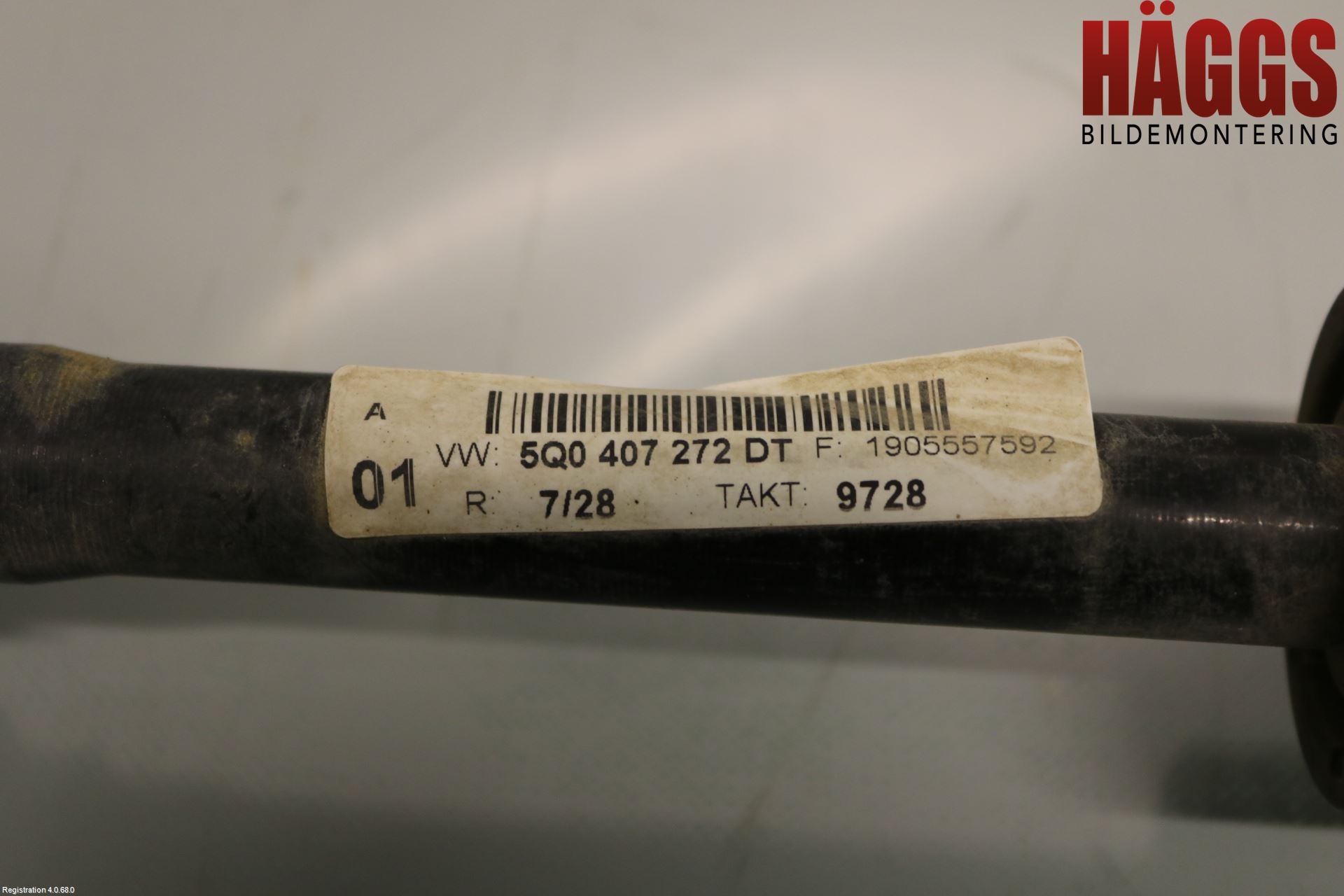 Volkswagen VW GOLF / E-GOLF VII 13-20 Drivaxel Fram Höger