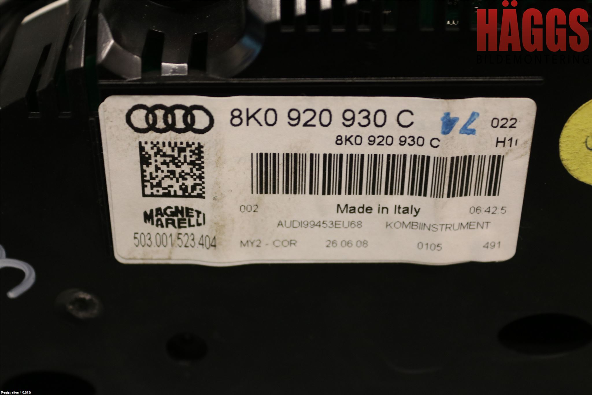 Audi A4/S4 08-11 Instrument Komb
