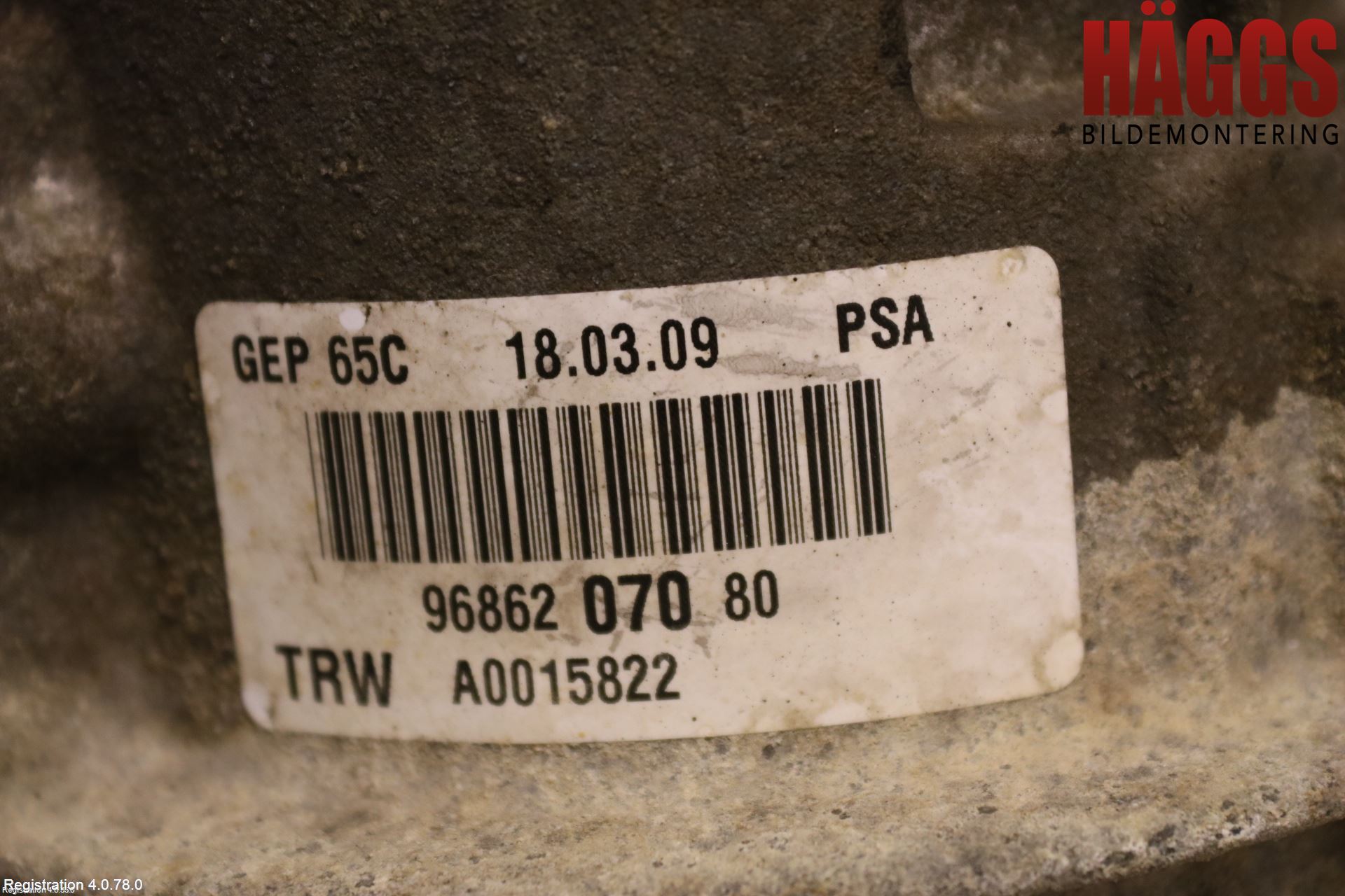 Citroen BERLINGO 08-18 Styrservo Pump Elektrisk