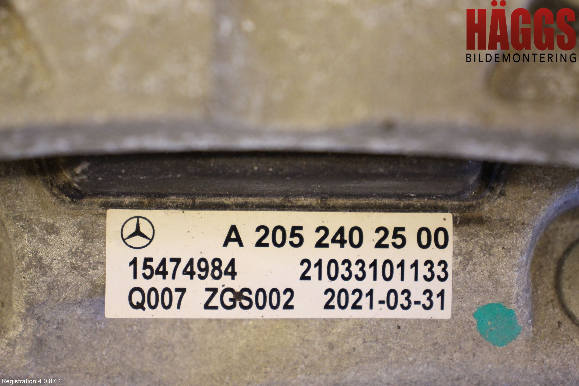Mercedes-Benz MB E-KLASS (W213) 16-23 Växellådskudde